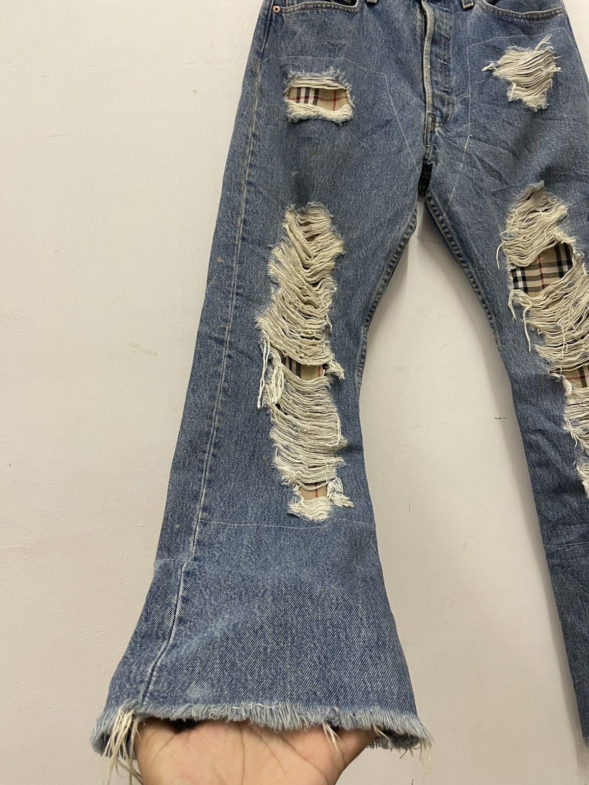 Levi's Rare Vintage LEVIS 501 x BUZZ SPUNKY Distressed Denim Jeans Size US 32 / EU 48 - 3 Thumbnail