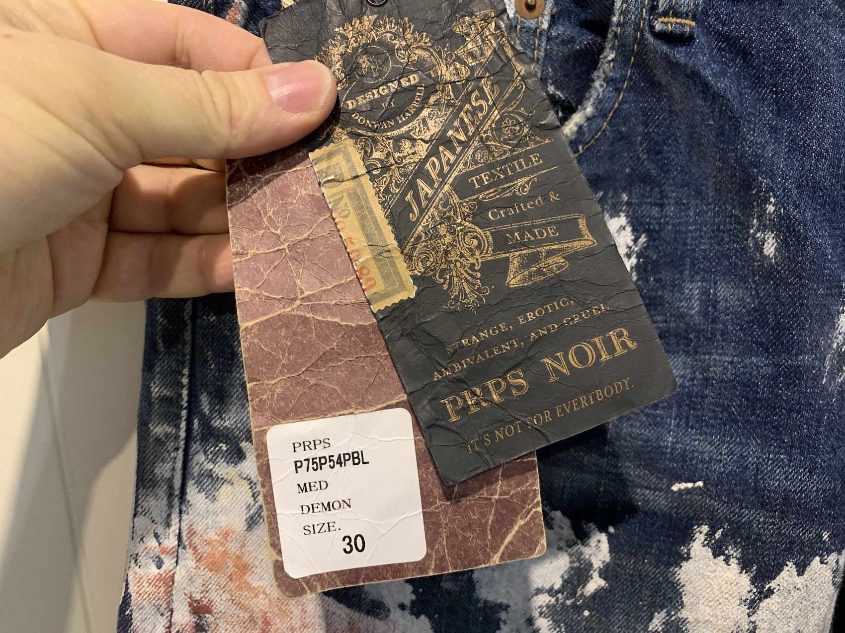 Prps SS'16 Jeans Demon Painted Denim Size US 30 / EU 46 - 9 Thumbnail