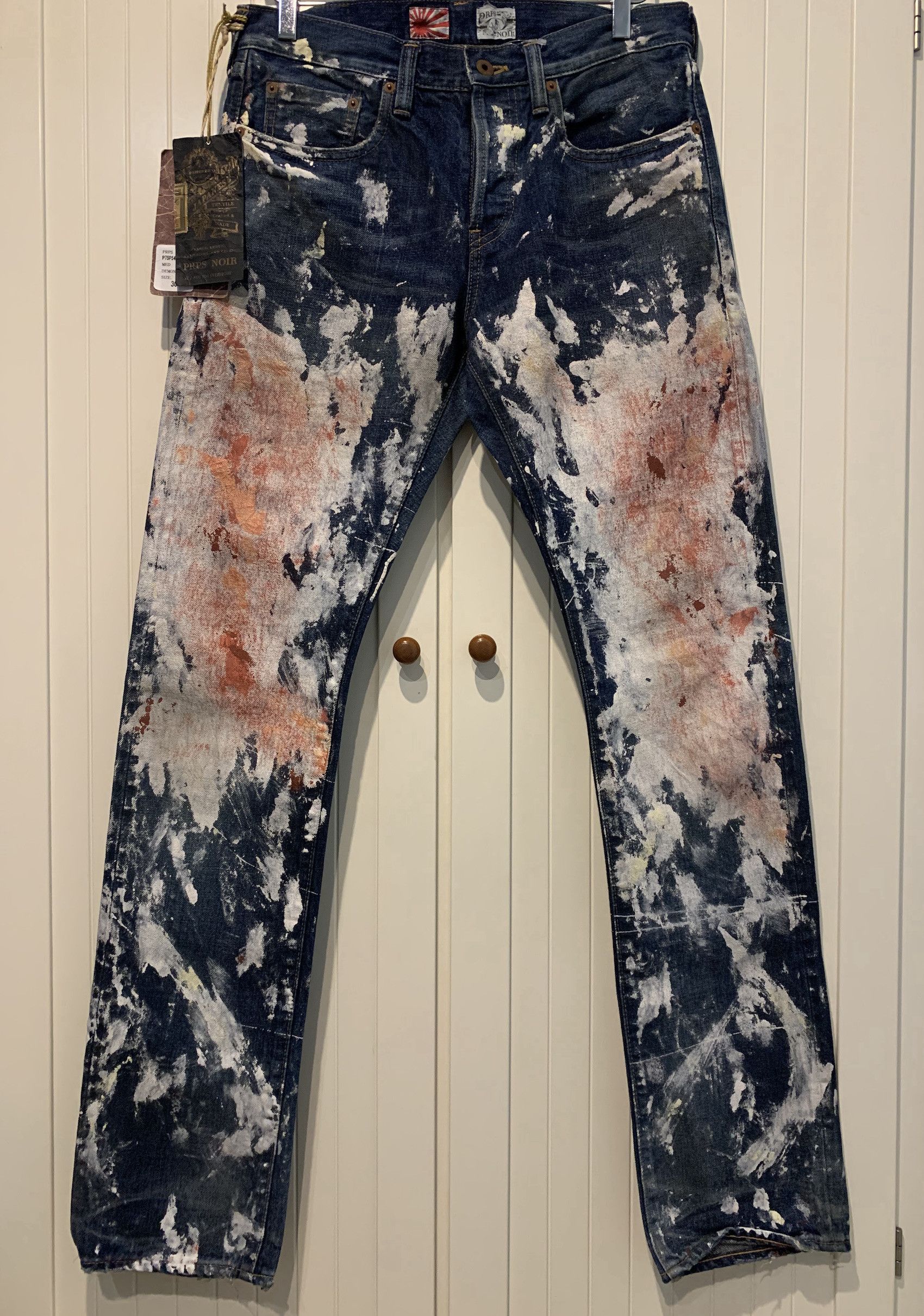 image of Prps Ss'16 Jeans Demon Painted Denim in Blue, Men's (Size 30)