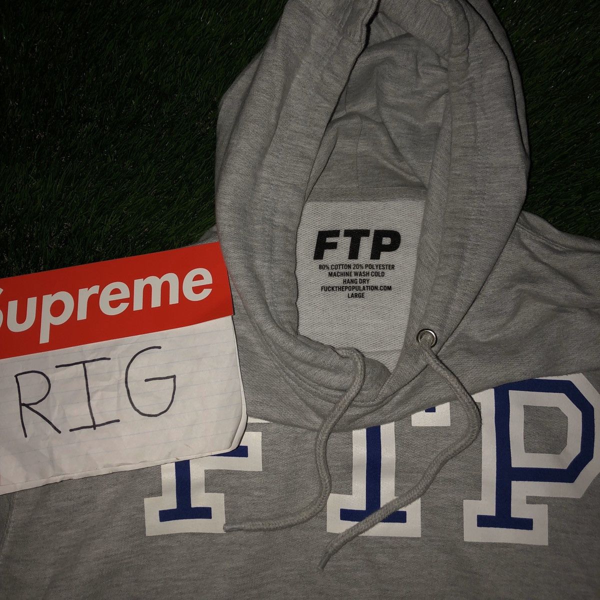 Fuck The Population FTP College Logo Hoodie Size US L / EU 52-54 / 3 - 2 Thumbnail