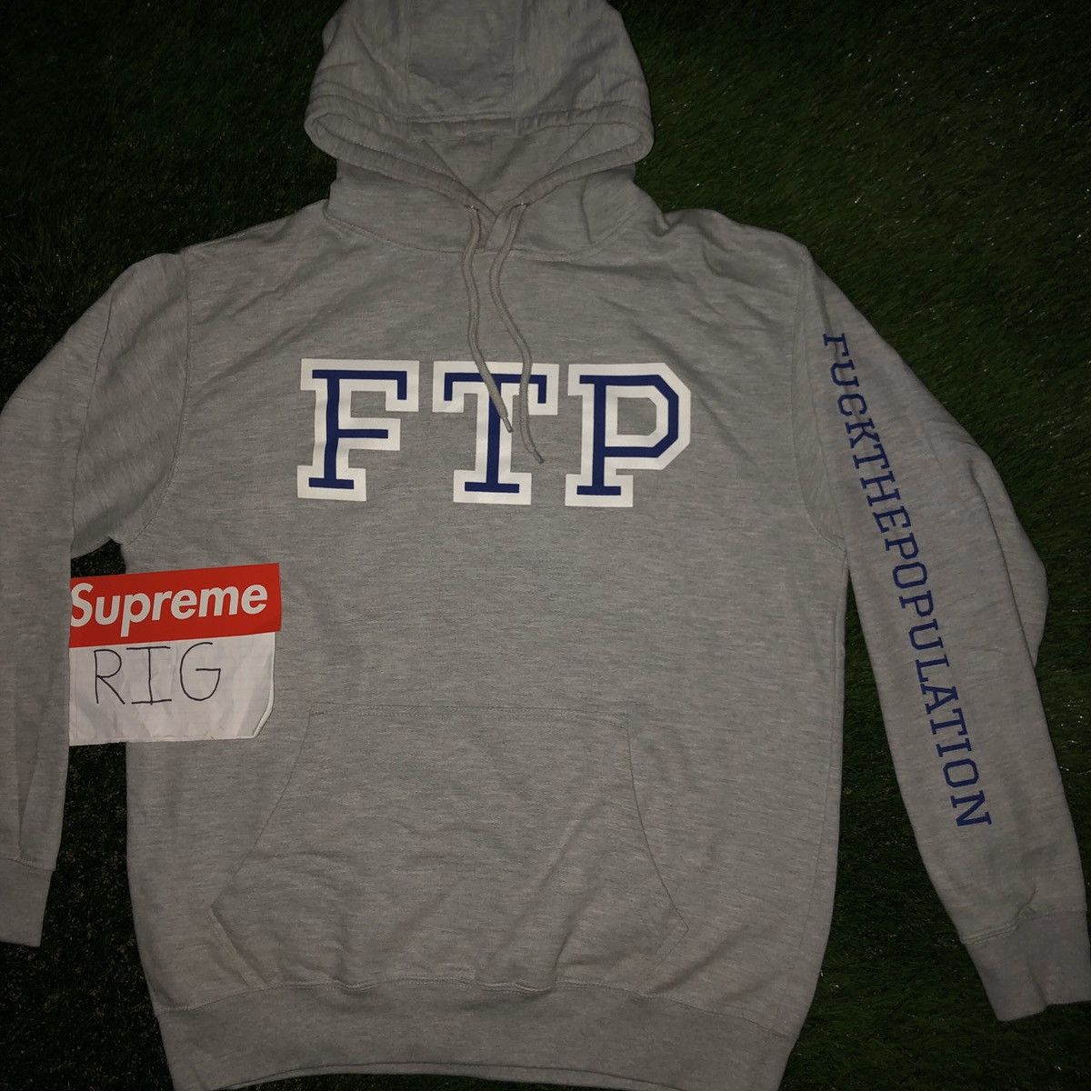 Fuck The Population FTP College Logo Hoodie Size US L / EU 52-54 / 3 - 1 Thumbnail