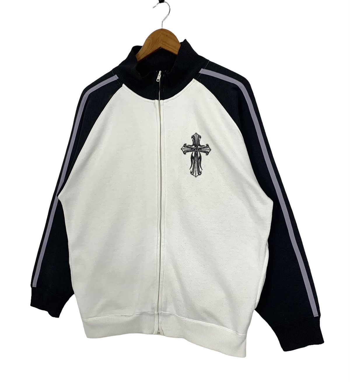 Japanese Brand Vintage Dj Free Cross Logo Zip Up Light Jacket Size L Size US L / EU 52-54 / 3 - 4 Thumbnail