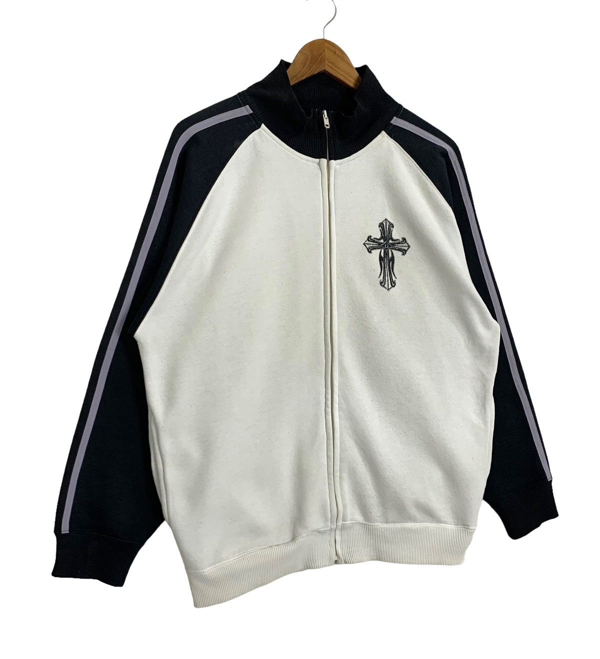 Japanese Brand Vintage Dj Free Cross Logo Zip Up Light Jacket Size L Size US L / EU 52-54 / 3 - 3 Thumbnail