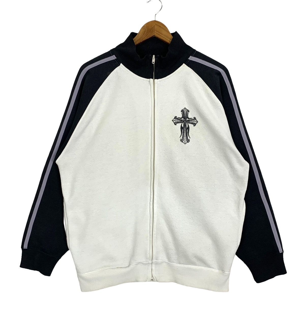Japanese Brand Vintage Dj Free Cross Logo Zip Up Light Jacket Size L Size US L / EU 52-54 / 3 - 1 Thumbnail