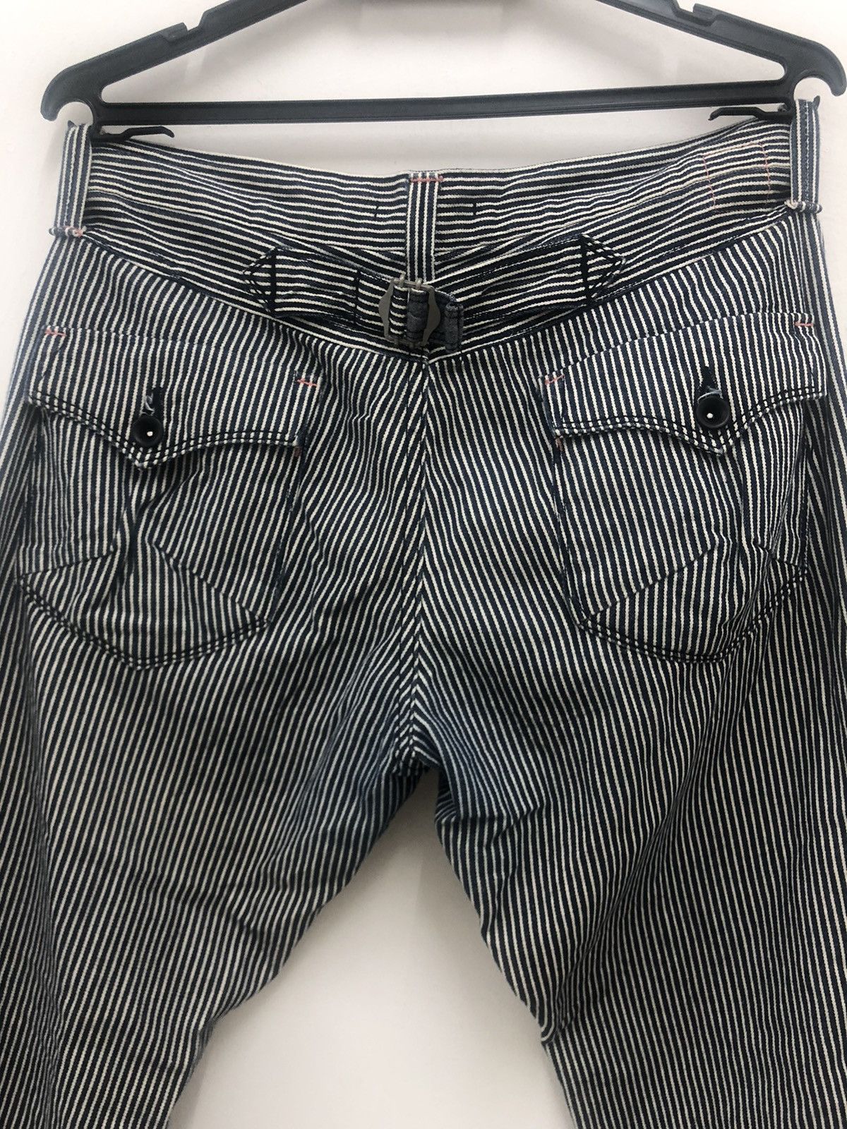 If Six Was Nine Rare Vintage ET BOITE Japan Buckle Back Striped Hickory Size US 34 / EU 50 - 2 Thumbnail