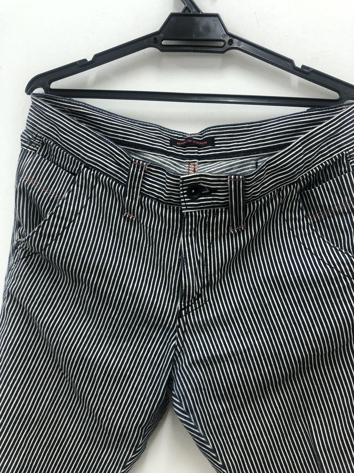 If Six Was Nine Rare Vintage ET BOITE Japan Buckle Back Striped Hickory Size US 34 / EU 50 - 4 Thumbnail