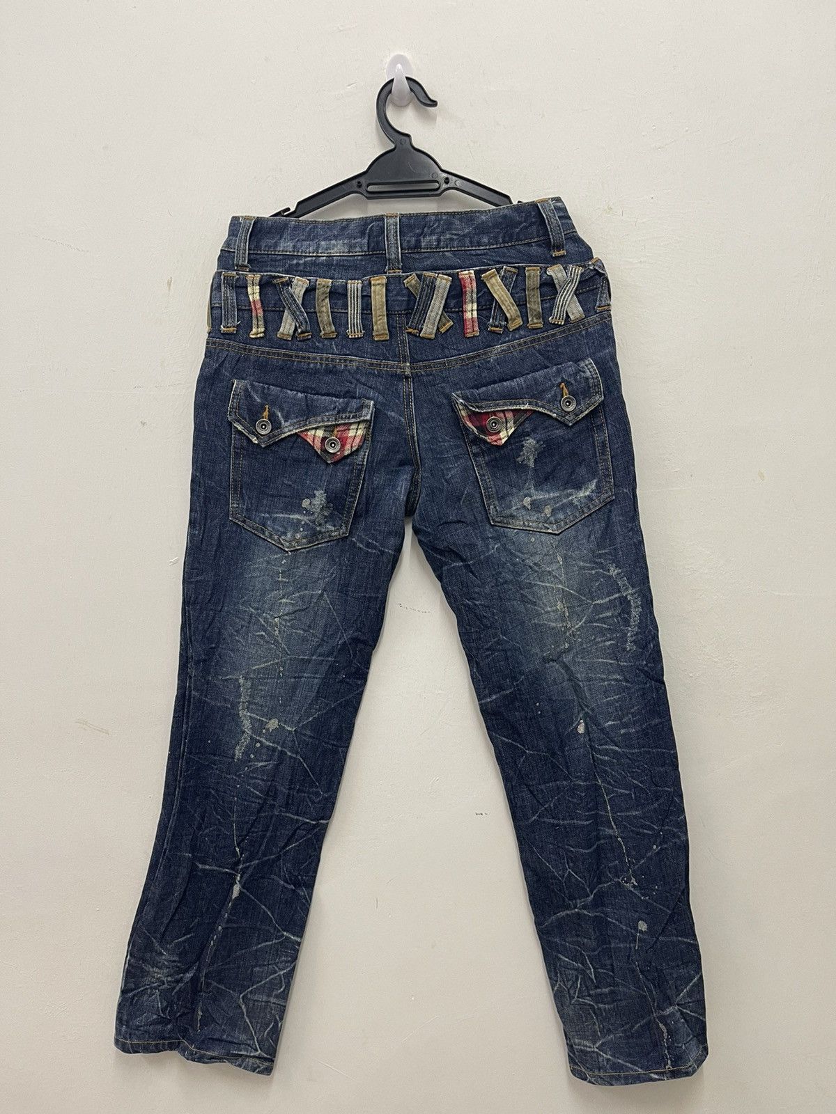 Japanese Brand Rare ANTFUI JEANS Double Waist Paint Splatter Distressed Size US 30 / EU 46 - 8 Thumbnail