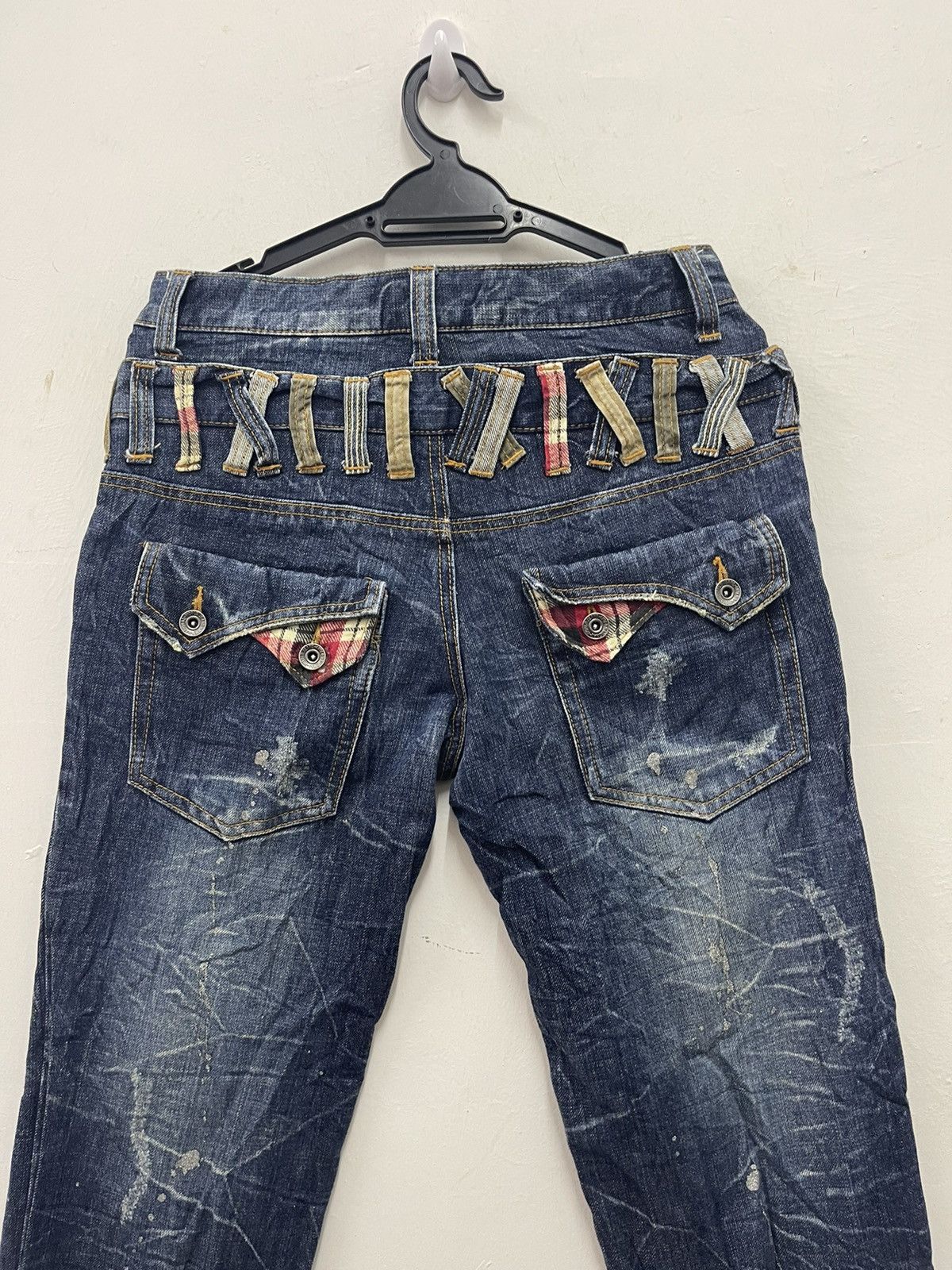 Japanese Brand Rare ANTFUI JEANS Double Waist Paint Splatter Distressed Size US 30 / EU 46 - 9 Thumbnail