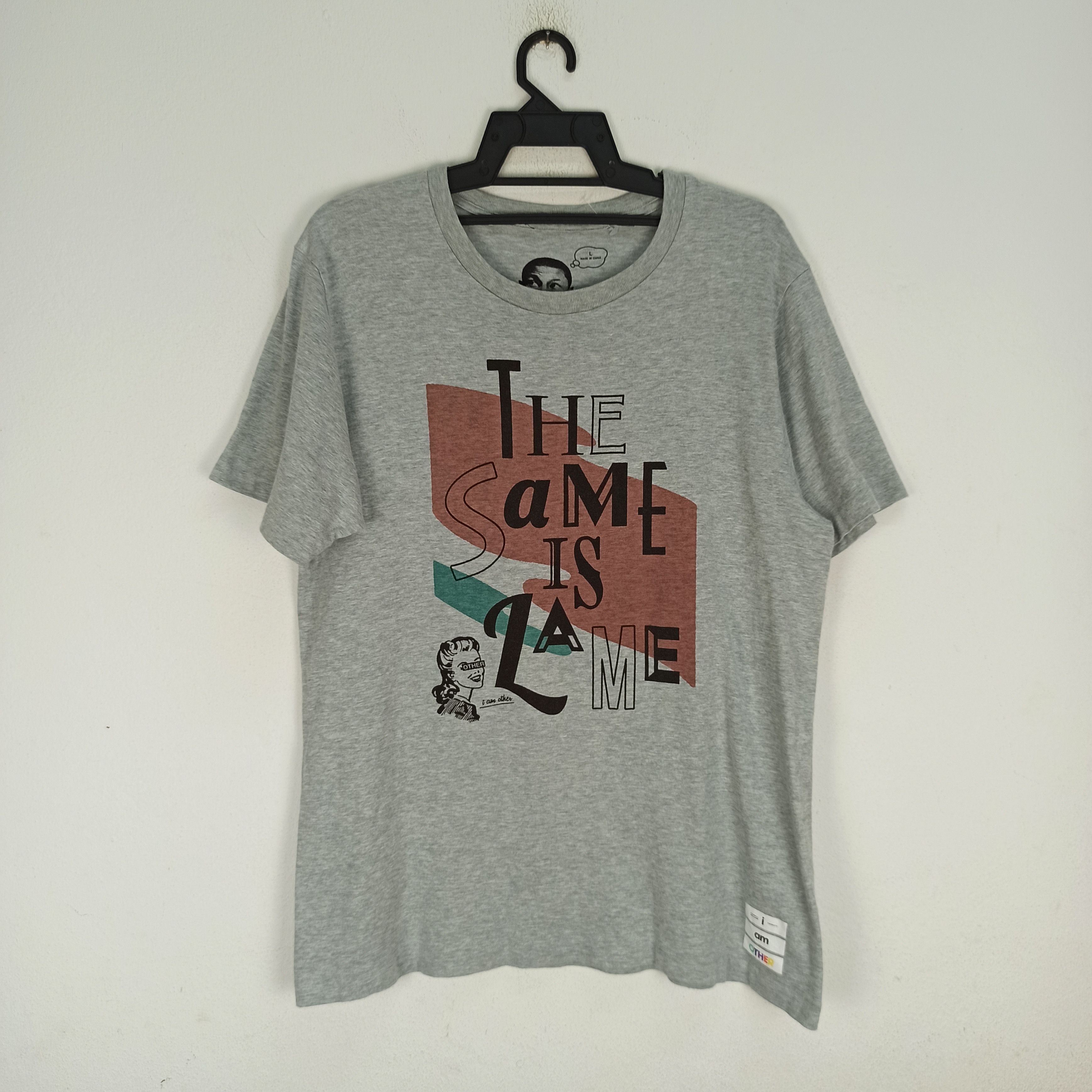 image of Pharrell Willams The Same Is Lame I Am Other By Uniqlo in Grey, Men's (Size Large)