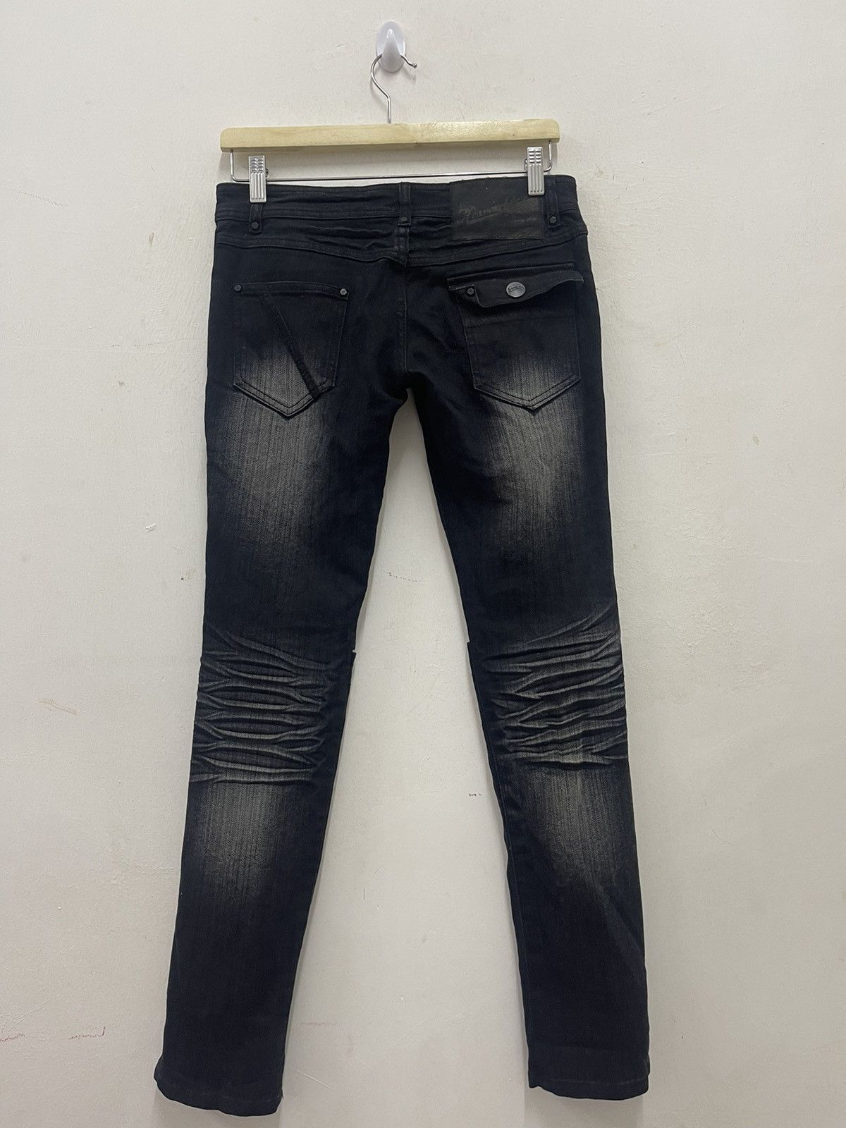 Japanese Brand Rare Vintage HEAVEN AND EARTH Thrashed LGB Hysteric Style Size US 29 - 9 Thumbnail