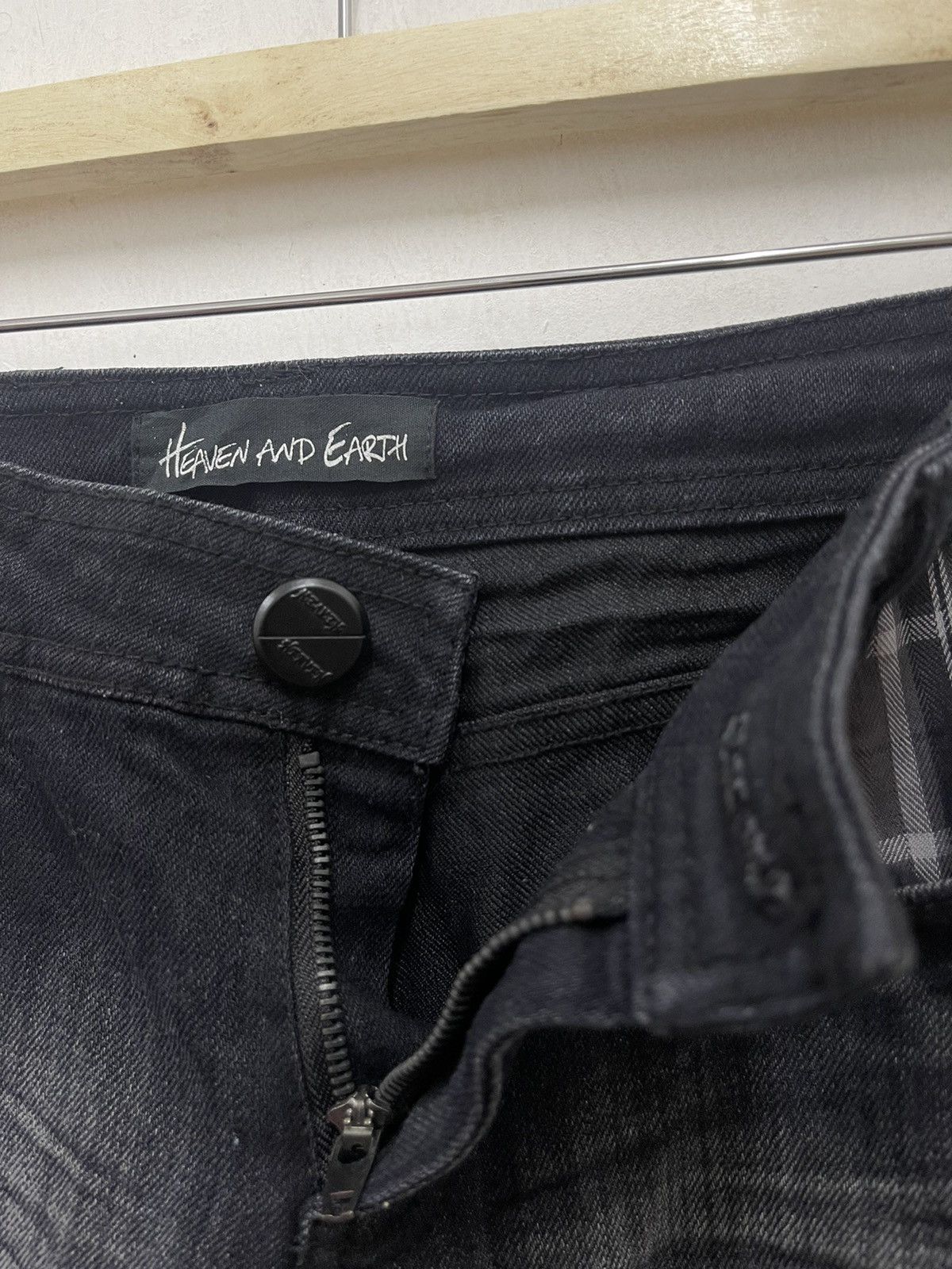 Japanese Brand Rare Vintage HEAVEN AND EARTH Thrashed LGB Hysteric Style Size US 29 - 5 Thumbnail