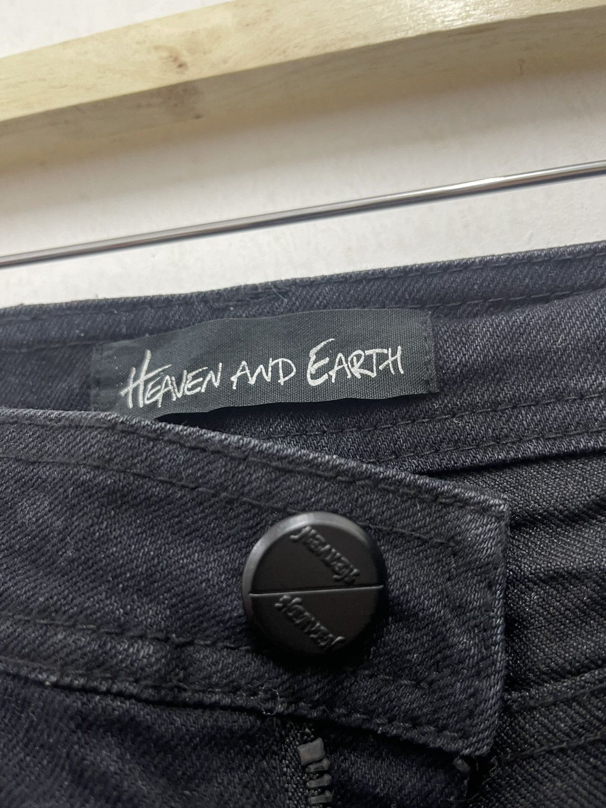 Japanese Brand Rare Vintage HEAVEN AND EARTH Thrashed LGB Hysteric Style Size US 29 - 6 Thumbnail