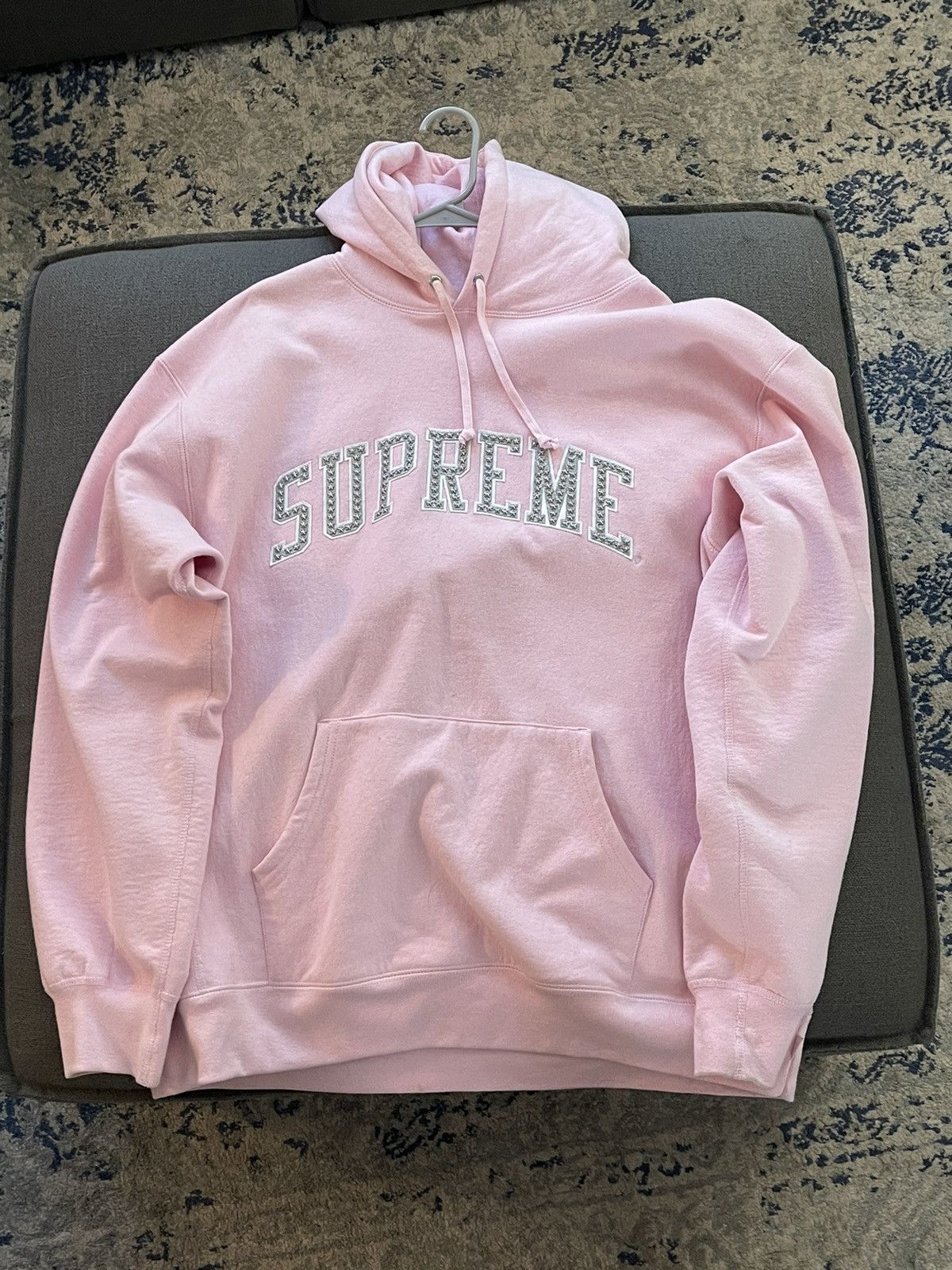 Pink Supreme Hoodie Grailed