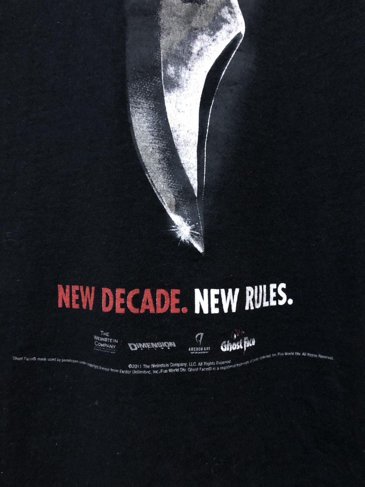 Expert Horror Rare Scream 4 ‘SCRE4M’ Movie Ghostface Horror Tee Shirt Size US L / EU 52-54 / 3 - 4 Thumbnail