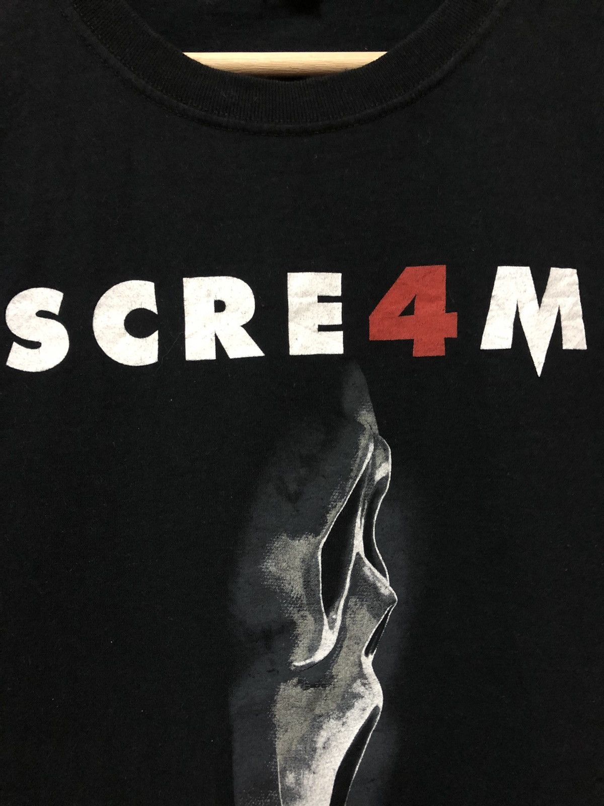Expert Horror Rare Scream 4 ‘SCRE4M’ Movie Ghostface Horror Tee Shirt Size US L / EU 52-54 / 3 - 7 Thumbnail