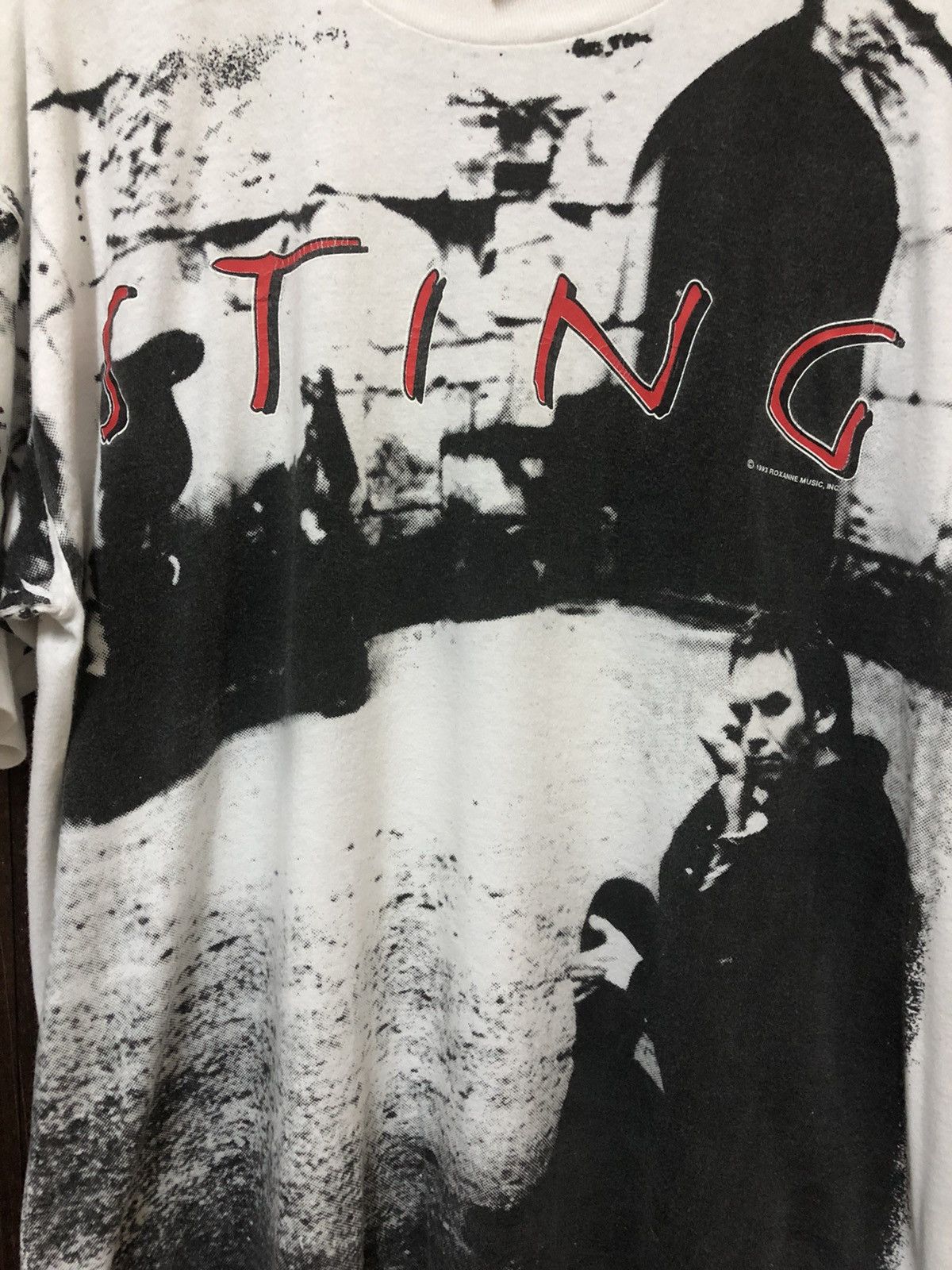 Band Tees × Vintage Vintage 90s Sting Fullprint Tour Tee Size US XL / EU 56 / 4 - 3 Thumbnail