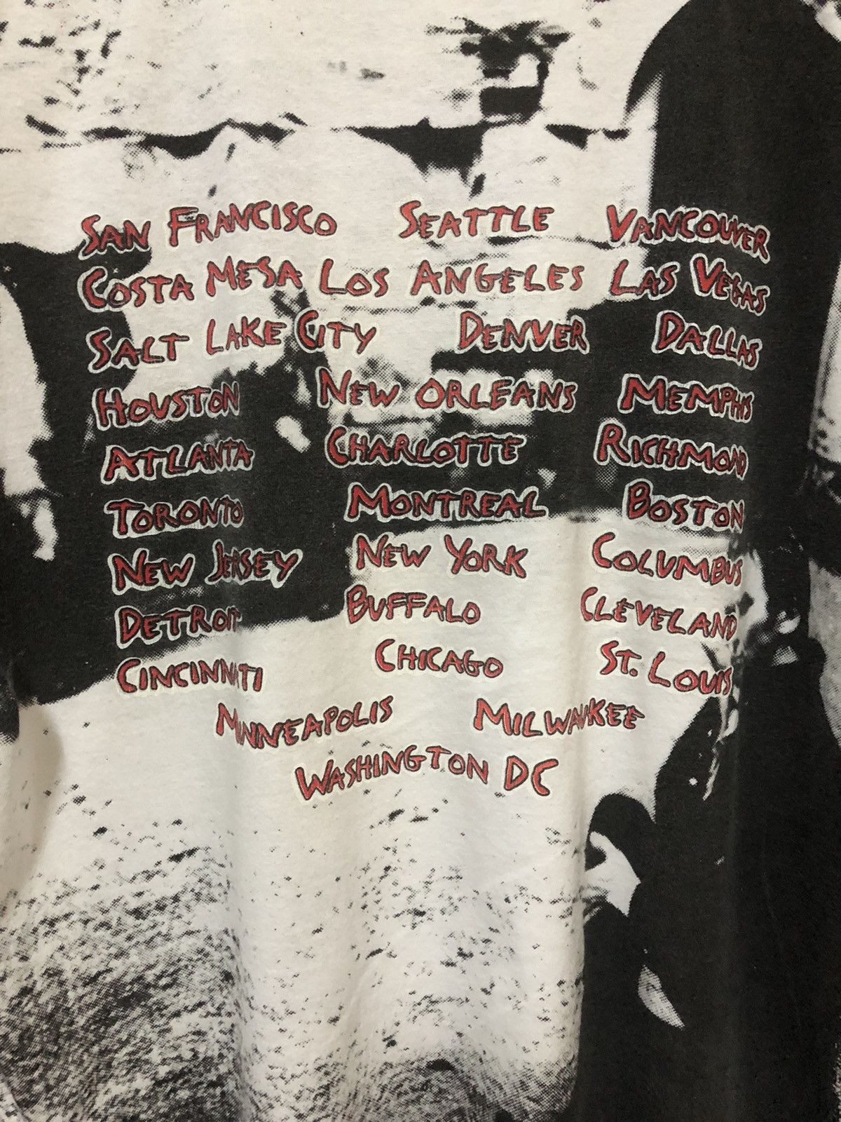 Band Tees × Vintage Vintage 90s Sting Fullprint Tour Tee Size US XL / EU 56 / 4 - 9 Thumbnail
