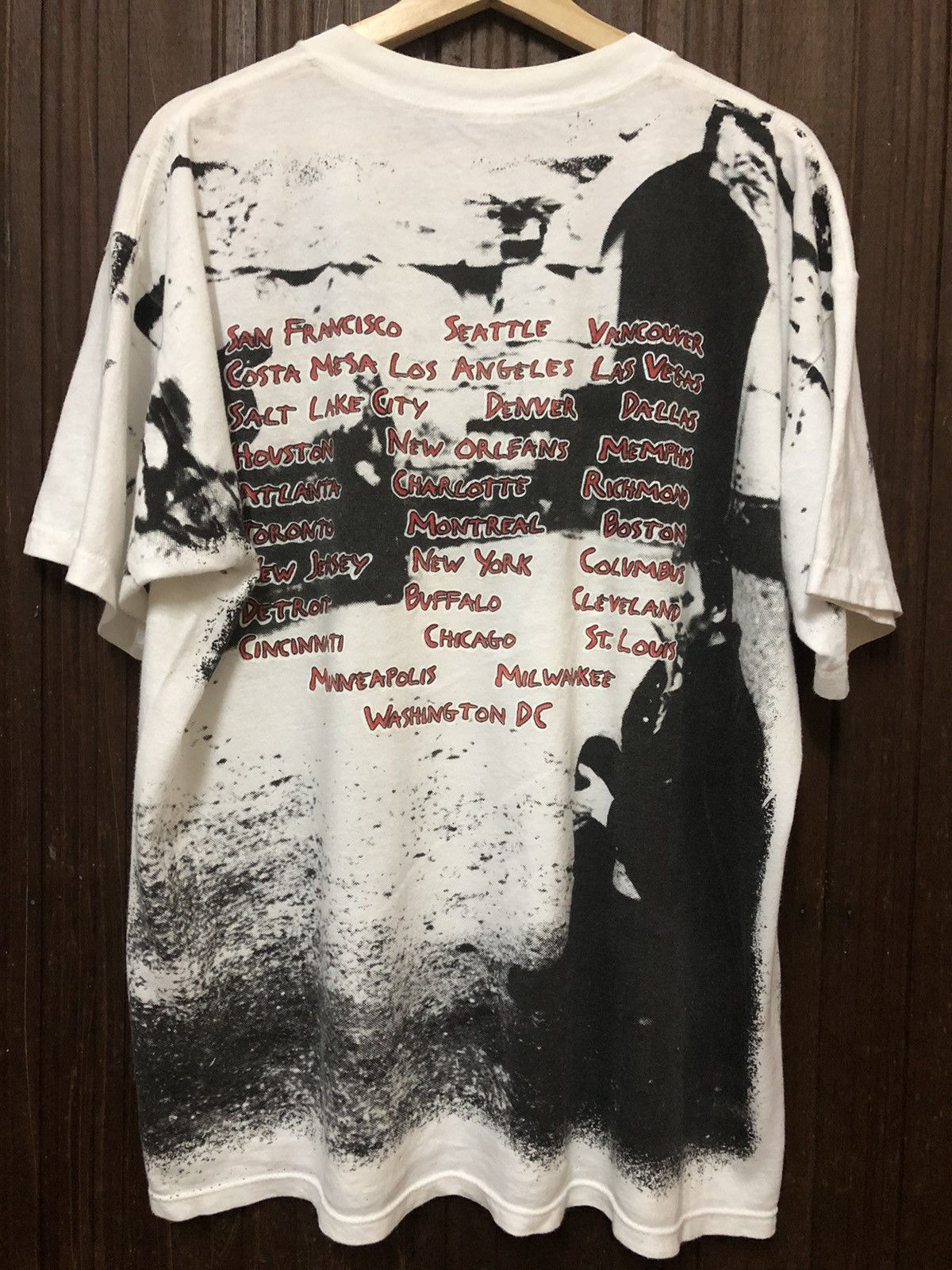 Band Tees × Vintage Vintage 90s Sting Fullprint Tour Tee Size US XL / EU 56 / 4 - 7 Thumbnail