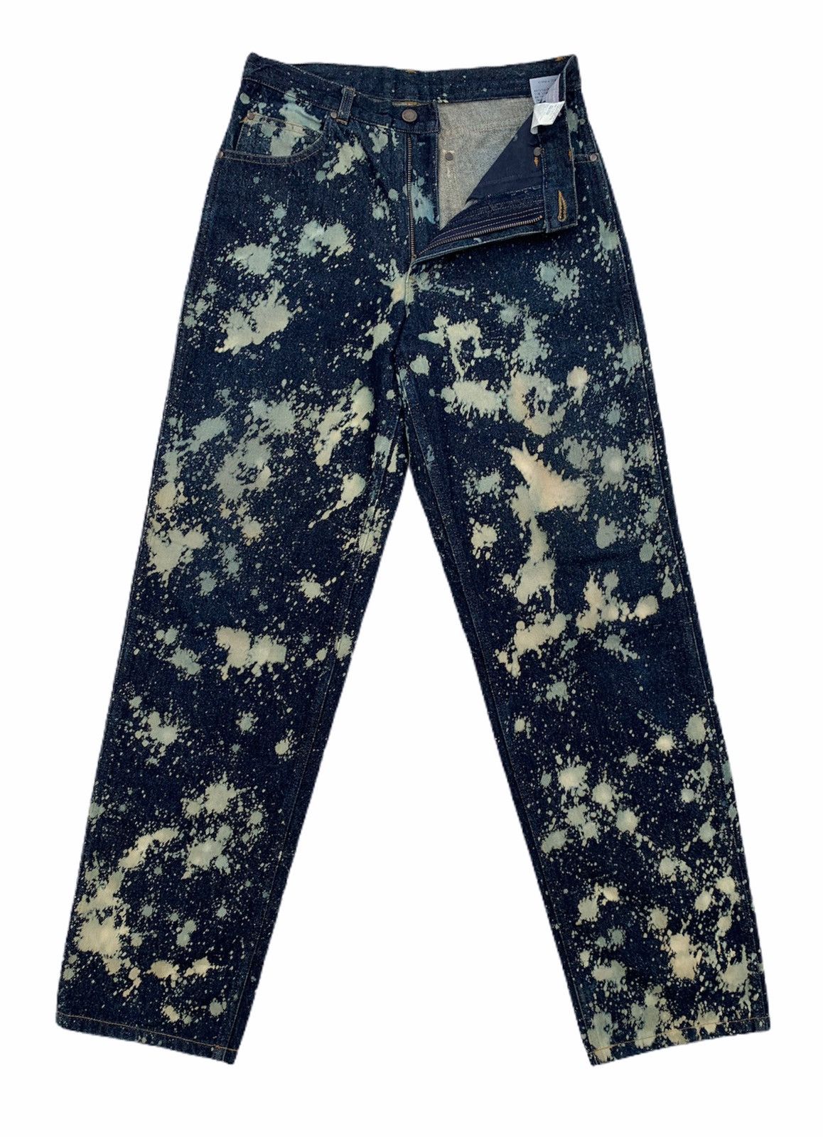 Comme des Garcons × Comme des Garcons Homme Plus 🇯🇵MEGA RARE‼️CDG HOMME Acids Wash Denim Trousers Pants Size US 30 / EU 46 - 7 Thumbnail