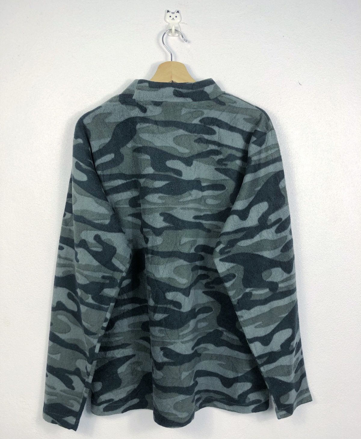 MLB × New York Yankees × Vintage Rare Vintage New York Yankees MLB Camo Fleece Jumper Size US XL / EU 56 / 4 - 6 Thumbnail