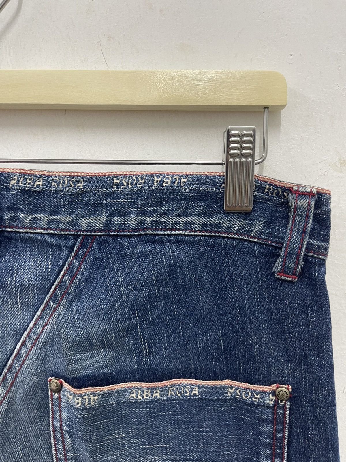Japanese Brand Rare Vintage ALBA ROSA Spell Out Selvedge Japan Denim Jeans Size US 31 - 9 Thumbnail