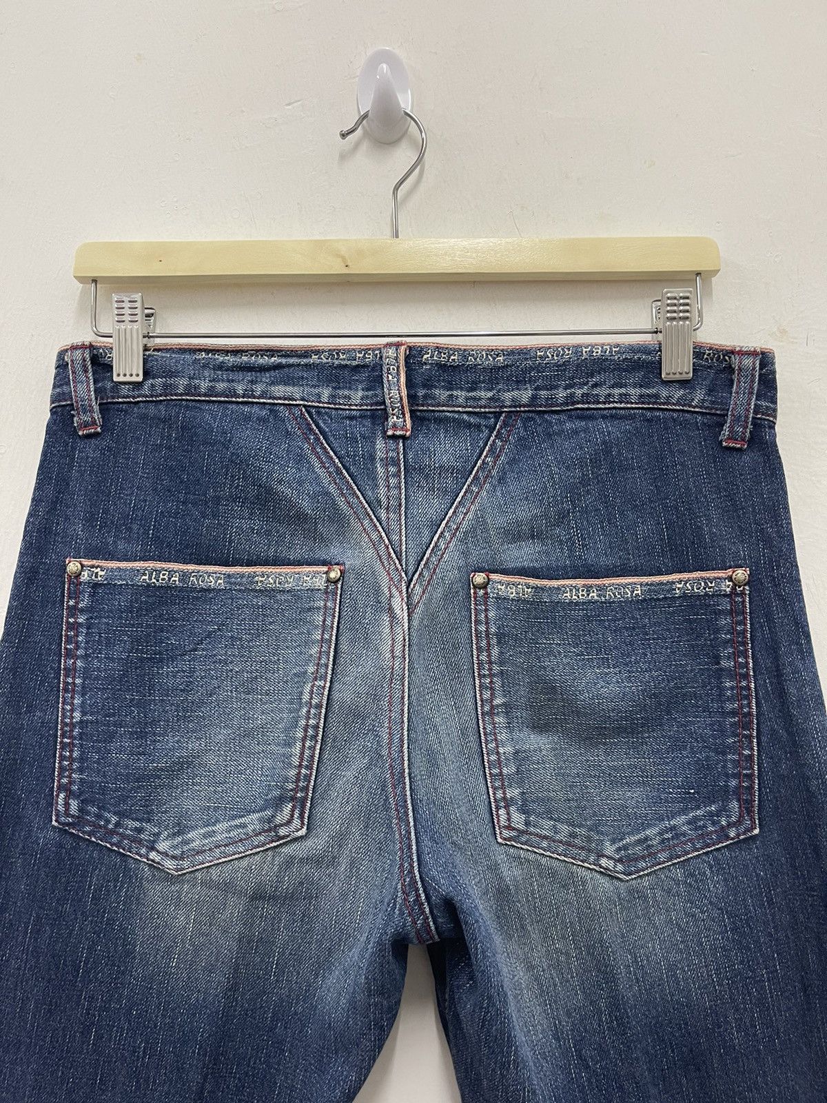 Japanese Brand Rare Vintage ALBA ROSA Spell Out Selvedge Japan Denim Jeans Size US 31 - 8 Thumbnail