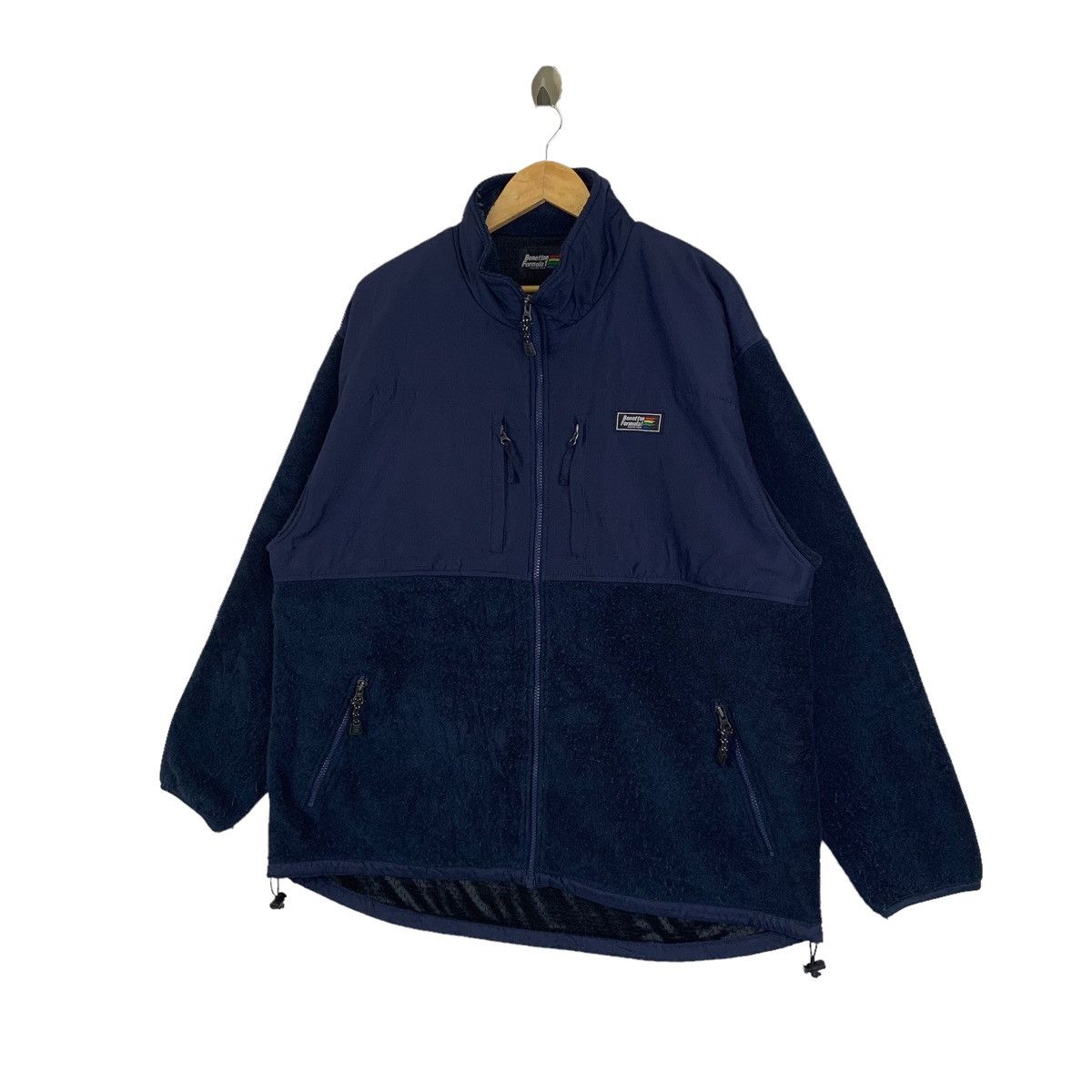 Vintage BENETTON Formula 1 Racing Team Fleece Zipper Sweater Jacket Size US M / EU 48-50 / 2 - 4 Thumbnail