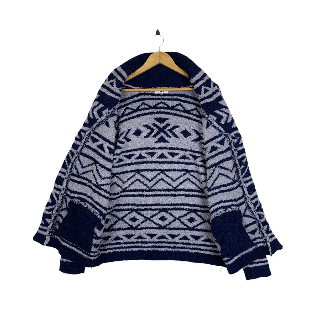 Japanese Brand × Vintage AVAIL Japanese Brand Design Knitwear Cardigan Sweater Jacket Size L / US 10 / IT 46 - 3 Thumbnail