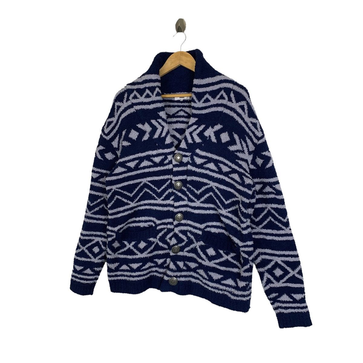 Japanese Brand × Vintage AVAIL Japanese Brand Design Knitwear Cardigan Sweater Jacket Size L / US 10 / IT 46 - 4 Thumbnail