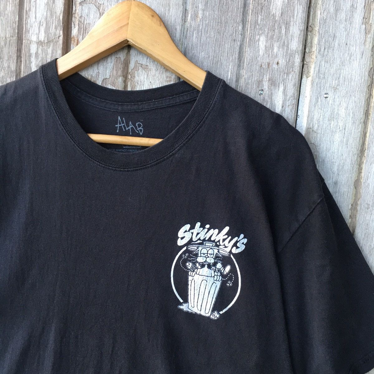 A.LAB Thrashed Faded A Lab Stinky's Skateboard ERD GRUNGE TEE Size US L / EU 52-54 / 3 - 3 Thumbnail