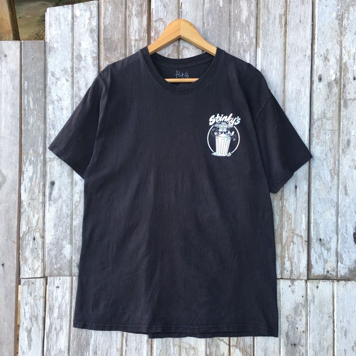 A.LAB Thrashed Faded A Lab Stinky's Skateboard ERD GRUNGE TEE Size US L / EU 52-54 / 3 - 2 Thumbnail