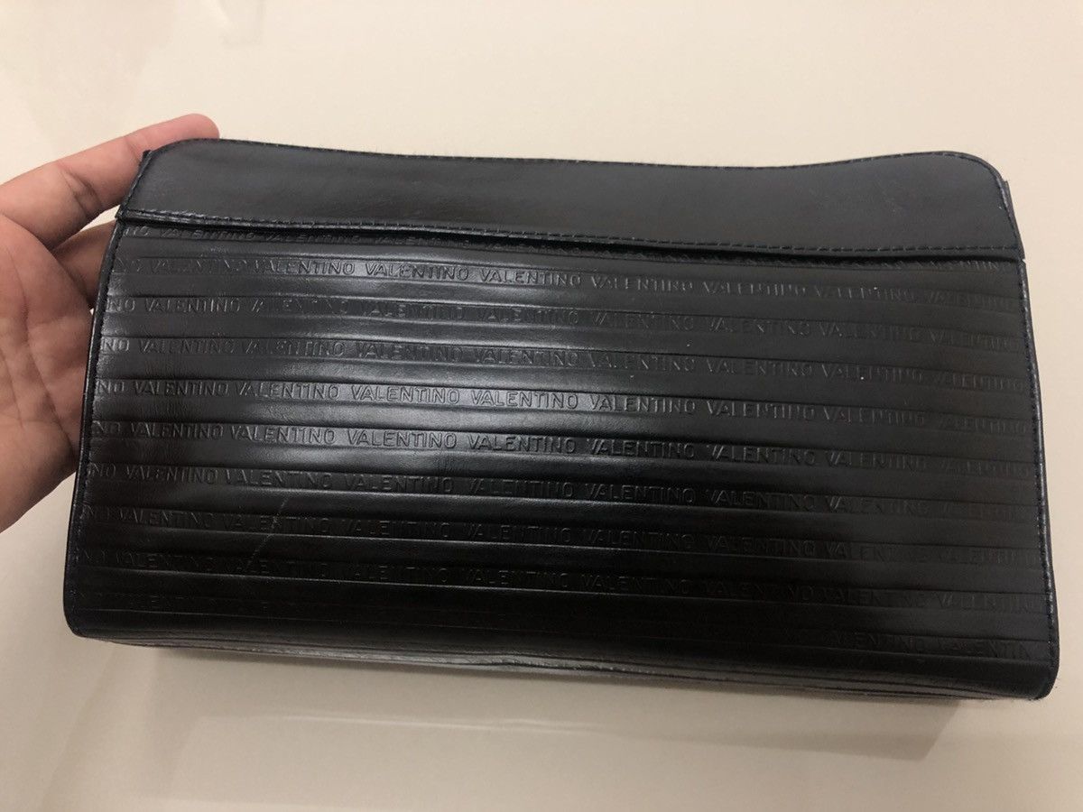 Valentino Rare Vintage VALENTINO Embossed Clutch Bag Size ONE SIZE - 2 Thumbnail