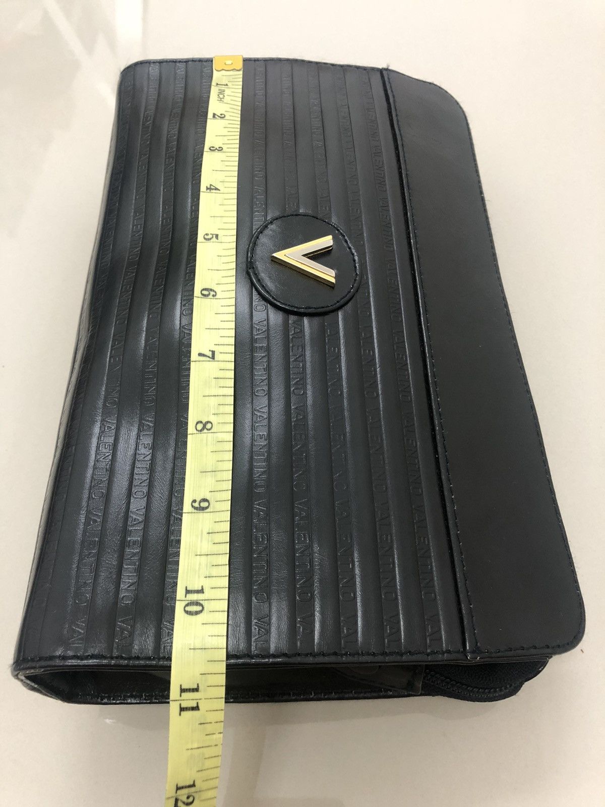 Valentino Rare Vintage VALENTINO Embossed Clutch Bag Size ONE SIZE - 10 Thumbnail
