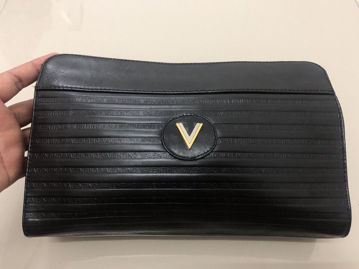 Valentino Rare Vintage VALENTINO Embossed Clutch Bag Size ONE SIZE - 1 Thumbnail