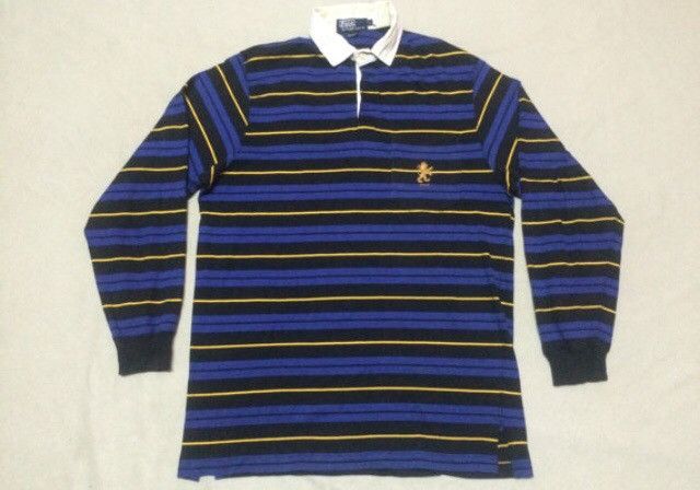 Rare 90s Vintage Polo Ralph Lauren Striped Polo Shirt