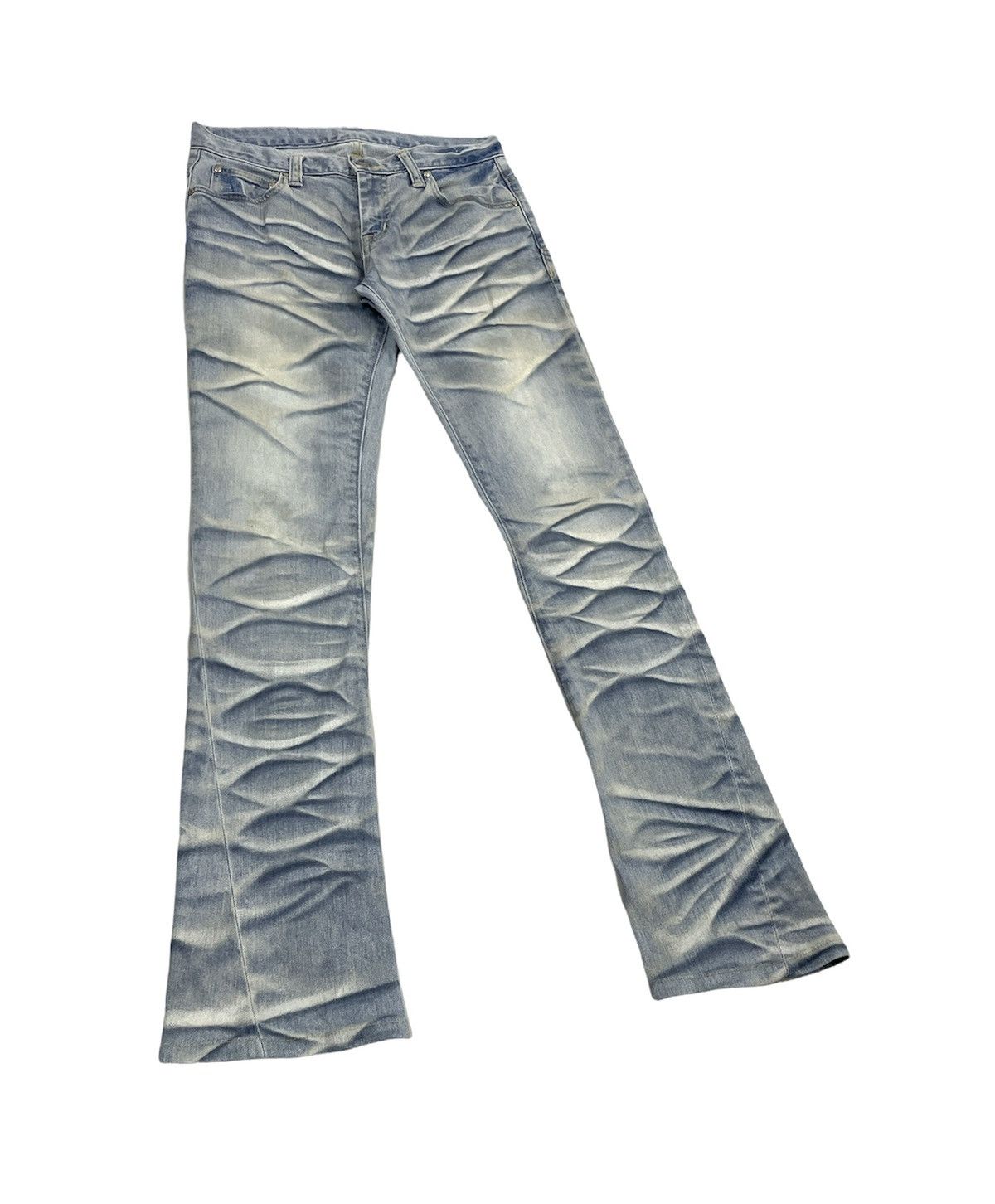 image of If Six Was Nine x Tornado Mart Japan Flare Jeans in Blue, Men's (Size 29)