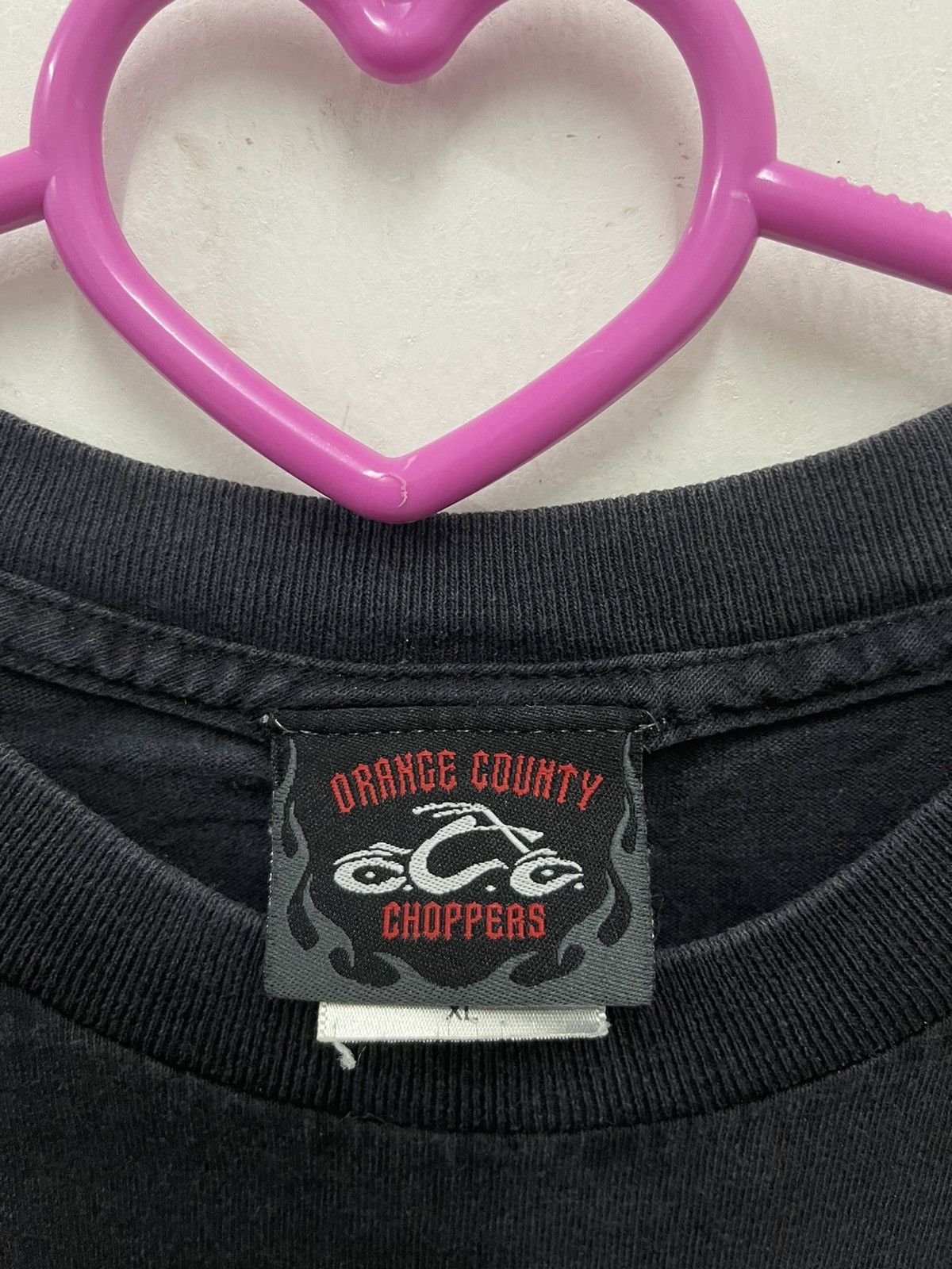 Harley Davidson Rare Vintage ORANGE COUNTY OC CHOPPERS Shirt Size US XL / EU 56 / 4 - 4 Thumbnail