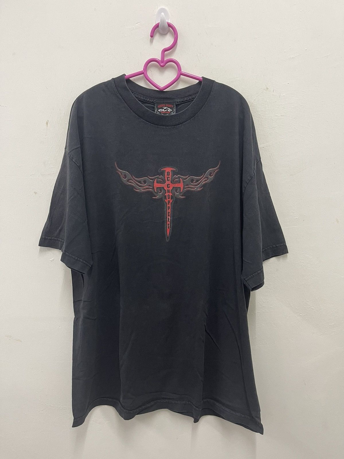 Harley Davidson Rare Vintage ORANGE COUNTY OC CHOPPERS Shirt Size US XL / EU 56 / 4 - 2 Thumbnail
