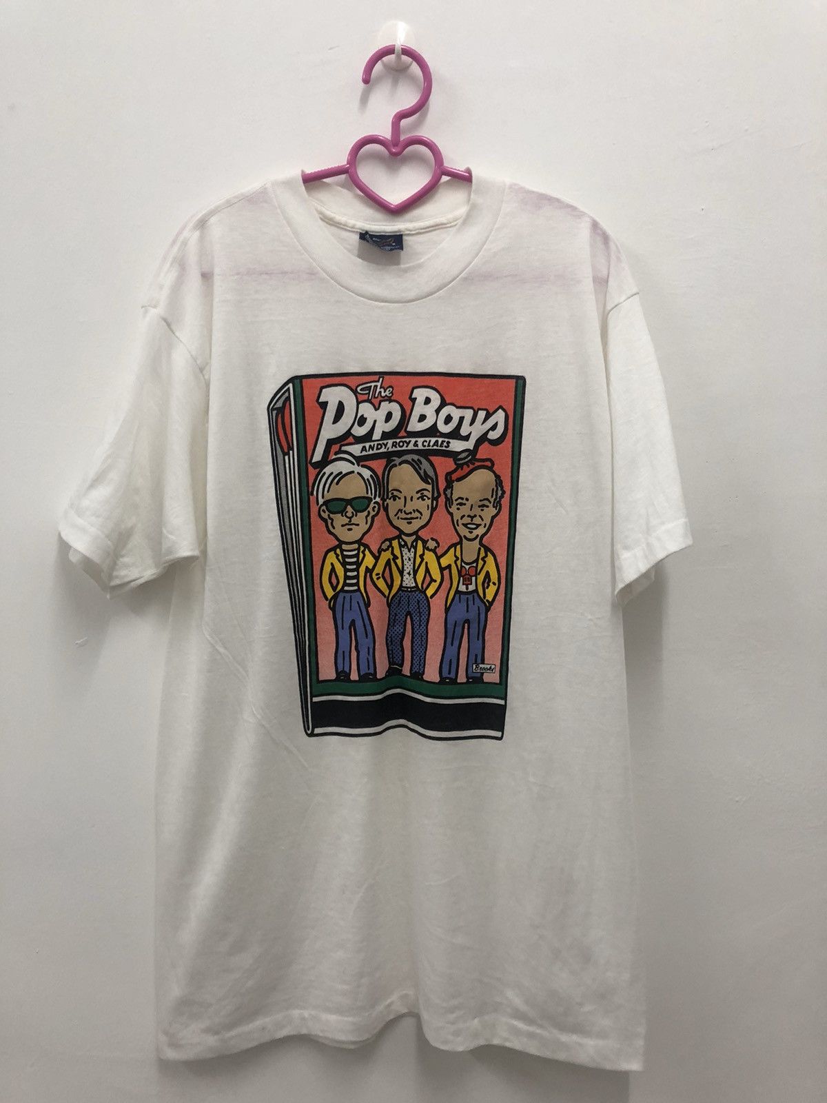 Andy Warhol Rare 80s Vintage The Pop Boys ANDY ROY CLAES Pop Art Shirt Size US XL / EU 56 / 4 - 1 Thumbnail