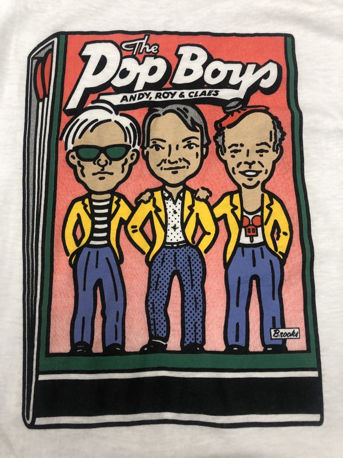 Andy Warhol Rare 80s Vintage The Pop Boys ANDY ROY CLAES Pop Art Shirt Size US XL / EU 56 / 4 - 2 Thumbnail