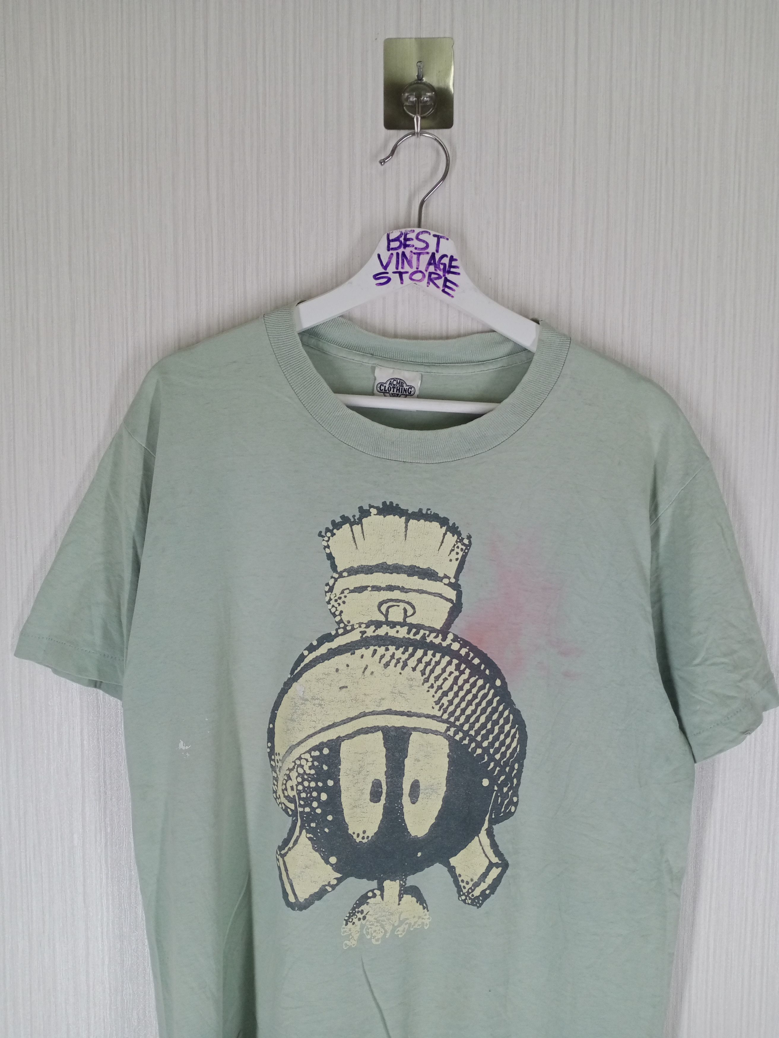 Acme Clothing × Vintage × Warner Bros Vintage 1991 Marvin The Martian Tshirt Size US L / EU 52-54 / 3 - 9 Thumbnail