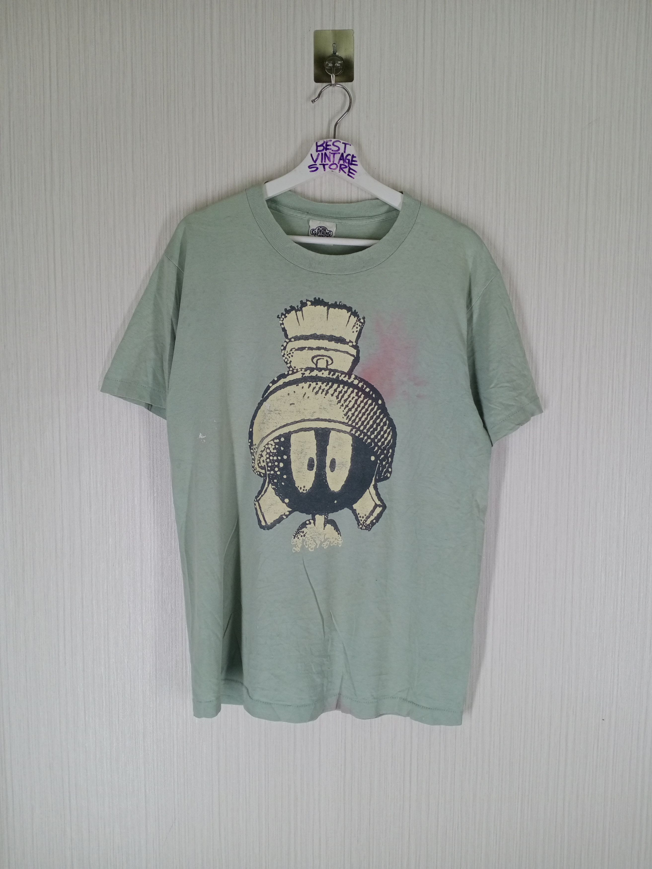 Acme Clothing × Vintage × Warner Bros Vintage 1991 Marvin The Martian Tshirt Size US L / EU 52-54 / 3 - 1 Thumbnail