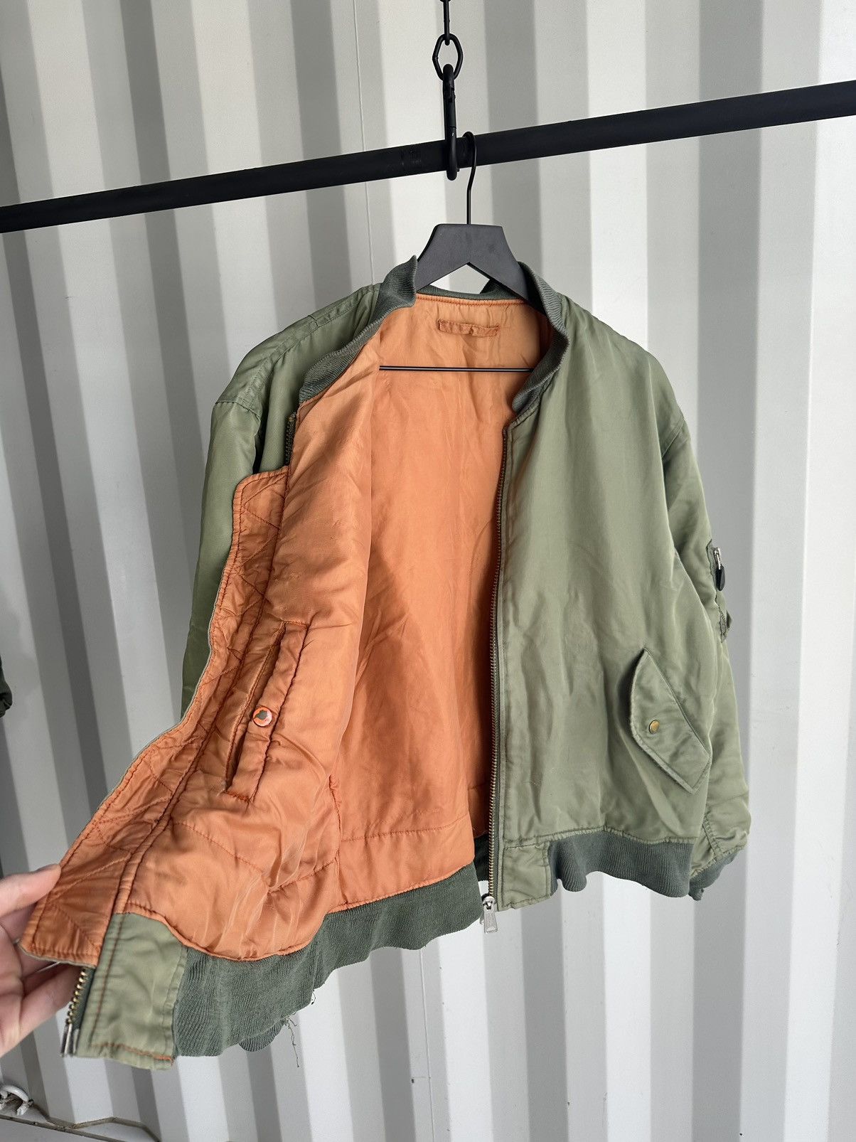 Vintage Thrashed Faded Ma1 Flight Bomber Distressed ERD Grunge Size US M / EU 48-50 / 2 - 7 Thumbnail
