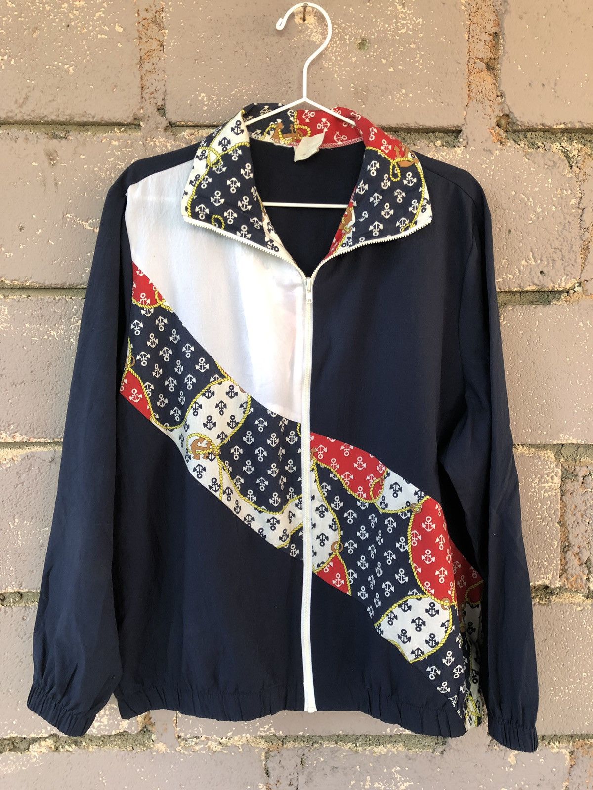 Rare Vintage Navy Style Luxury Gold Chain USN Sweater Jacket