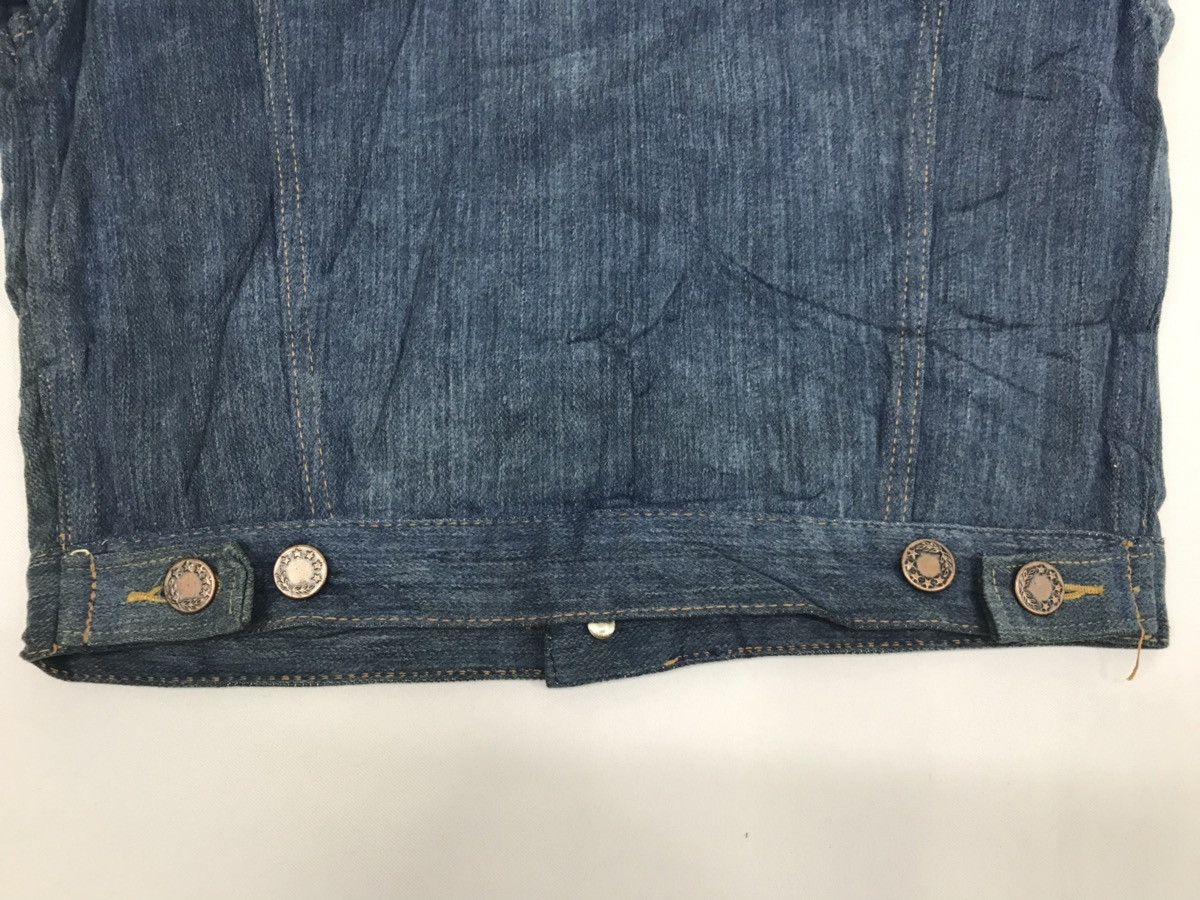 Vintage L.Human Denim Selvedge Jacket Trucker Western Clothing Size XS / US 0-2 / IT 36-38 - 10 Thumbnail