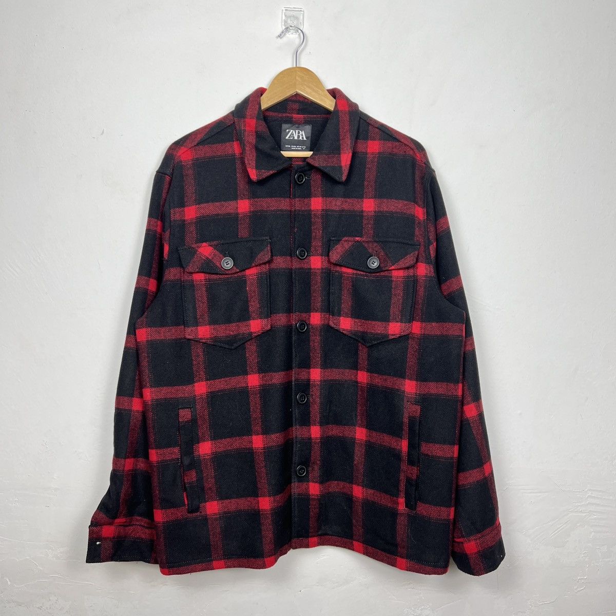 Zara Vintage Zara Flannel Sacramento Shirt J0041 Size US XL / EU 56 / 4 - 1 Thumbnail