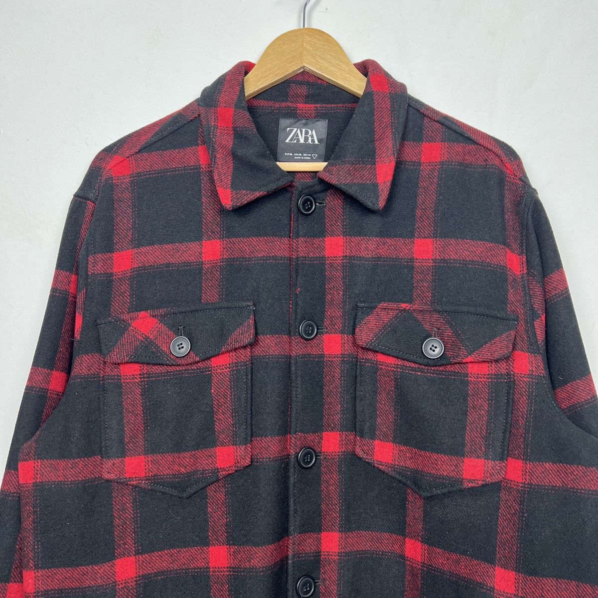 Zara Vintage Zara Flannel Sacramento Shirt J0041 Size US XL / EU 56 / 4 - 2 Thumbnail