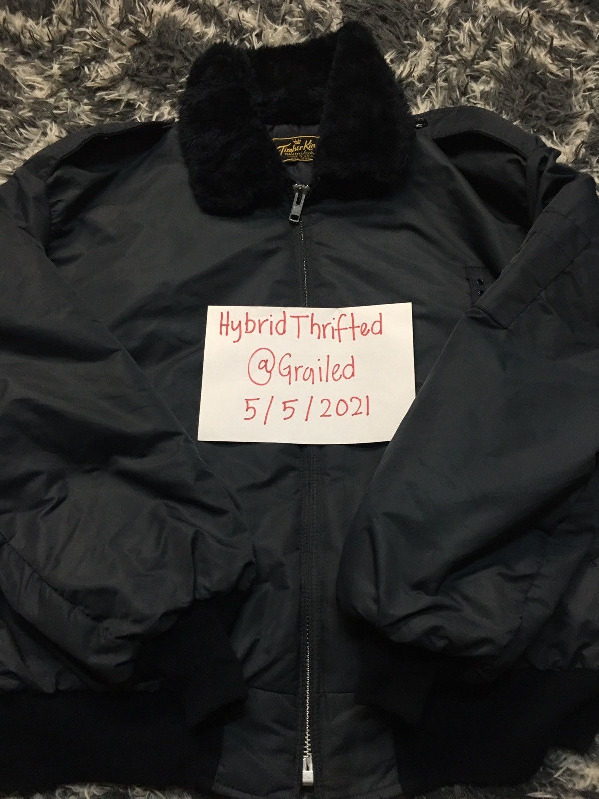 Vintage STEALS 🔥Vintage Timber King Fur Bomber Jacket Size US XXL / EU 58 / 5 - 9 Thumbnail