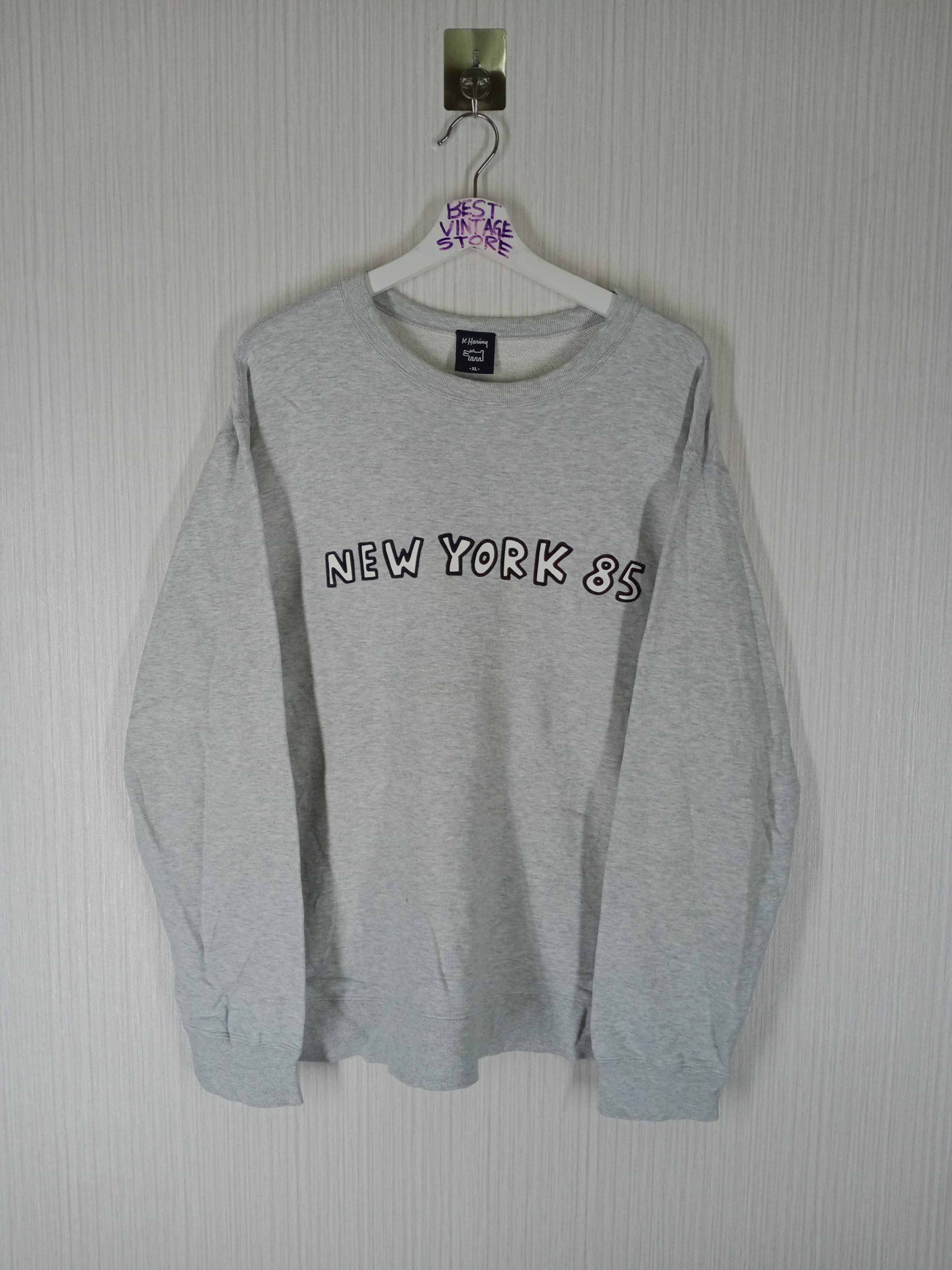 Keith Haring Vintage Keith Haring New York 85 Art sweatshirt Size US XL / EU 56 / 4 - 1 Thumbnail