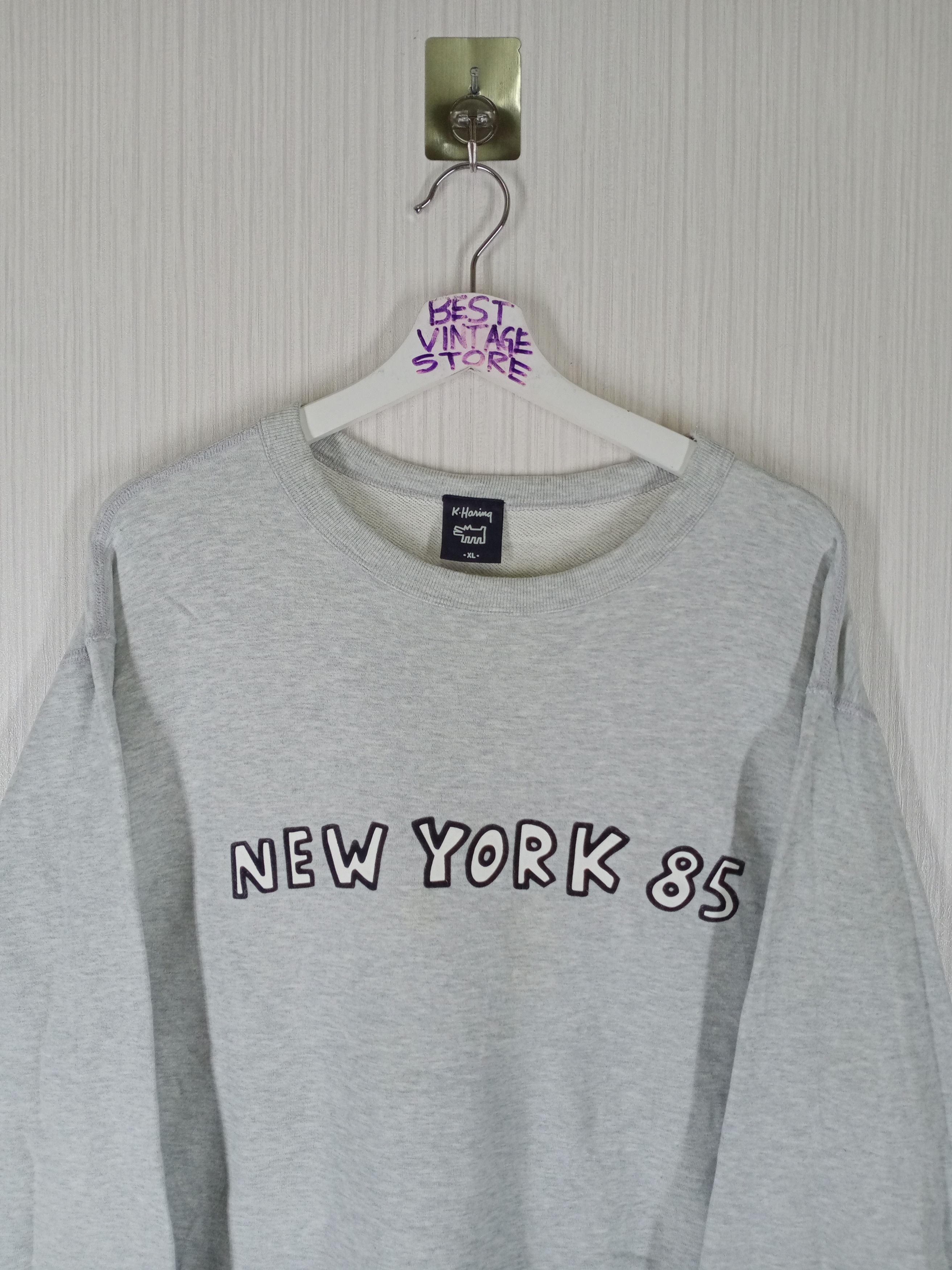 Keith Haring Vintage Keith Haring New York 85 Art sweatshirt Size US XL / EU 56 / 4 - 4 Thumbnail